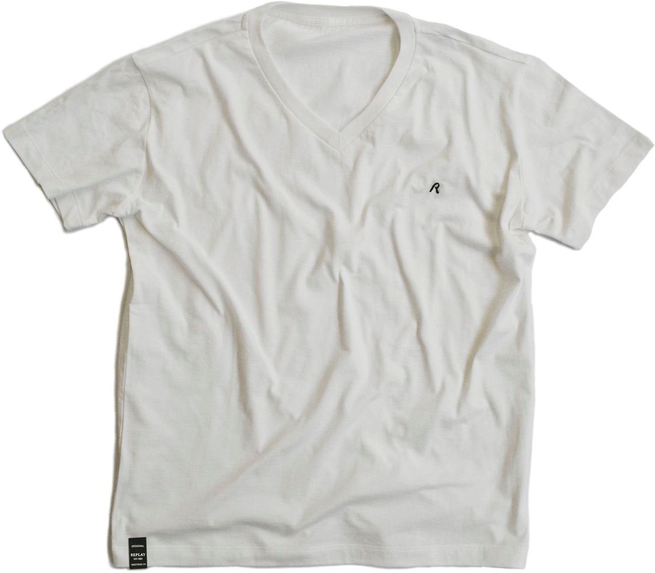 white/black Replay V-Shirt (Set, 2-tlg)