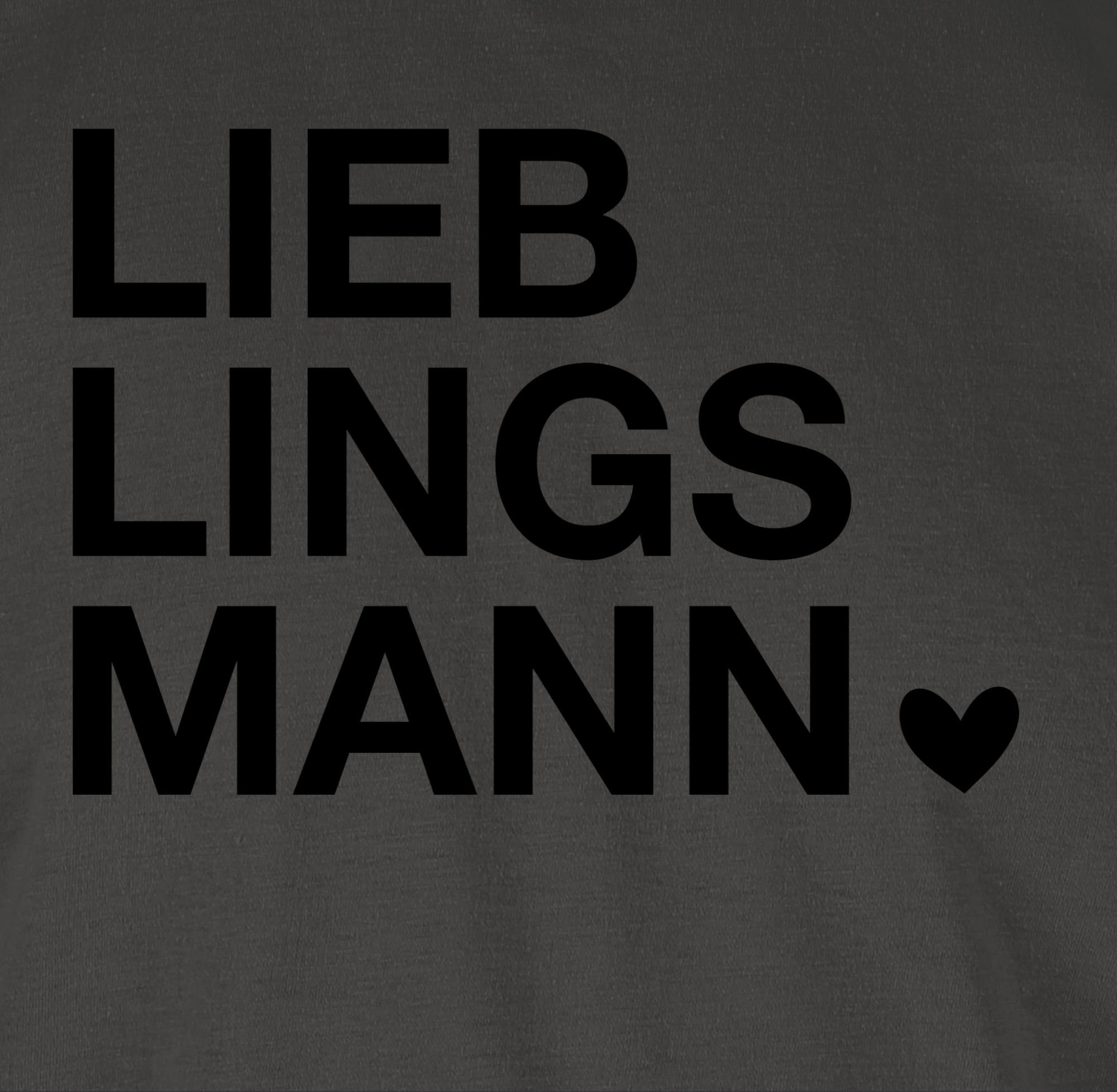 Dunkelgrau Liebe 02 T-Shirt Valentinstag Valentinstag für Ihn Partner Lieblingsmann Valentinstagsgeschenk Geschenk Männ Shirtracer