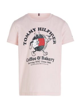 Tommy Hilfiger T-Shirt TOMMY BAGELS TEE S/S mit großem Druck