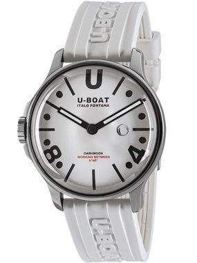 U-Boat Sportuhr U-Boat 9542/A Darkmoon White SS Herrenuhr 44mm 5AT