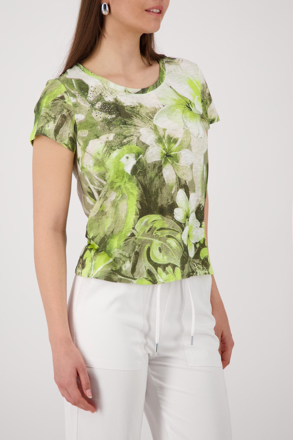 Monari T-Shirt Shirt Blume Allover Regular fit mit Blumenprint – Bild 2 von 5