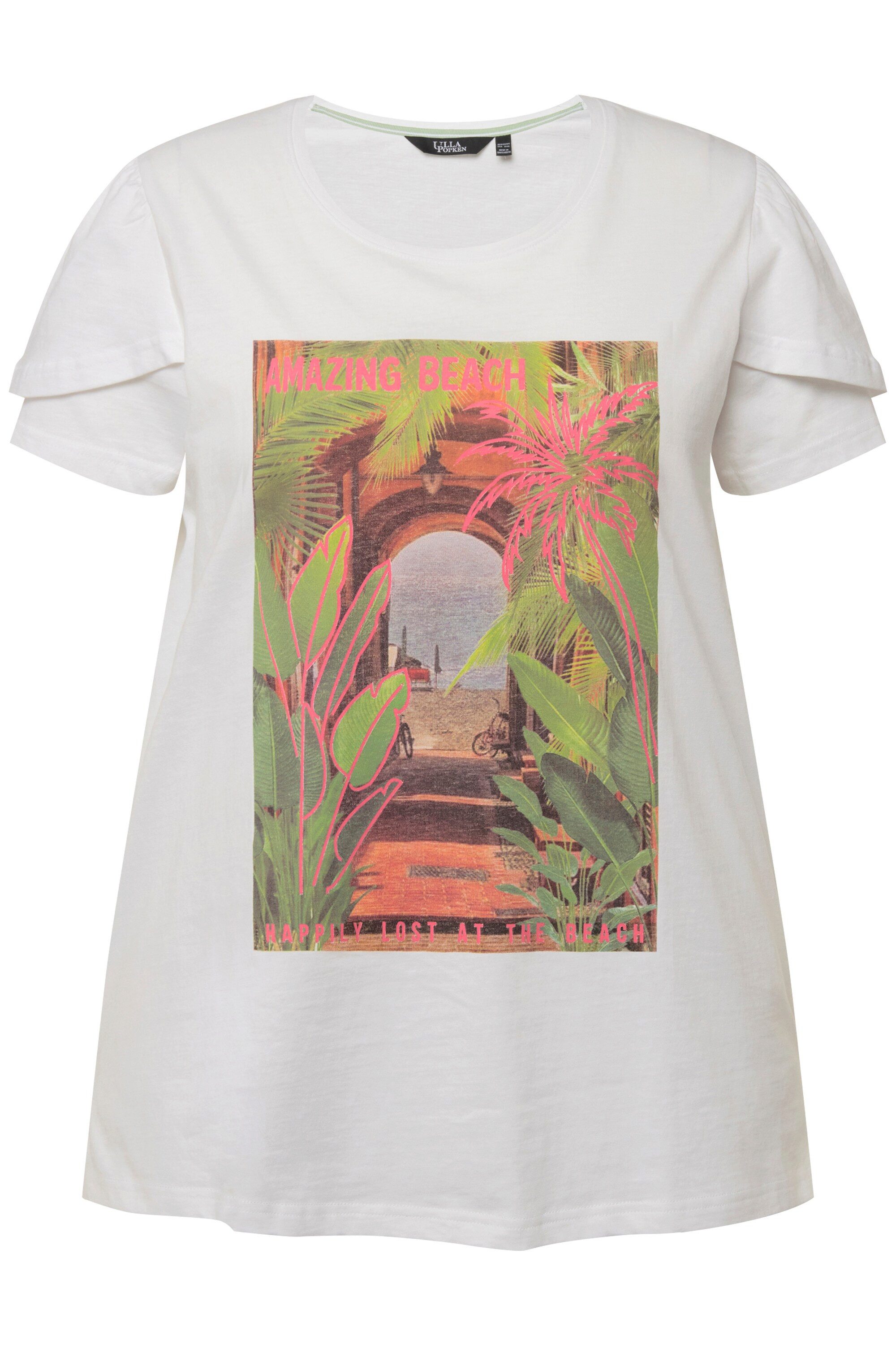 Ulla Popken T-Shirt T-Shirt bedruckt A-Linie günstig online kaufen