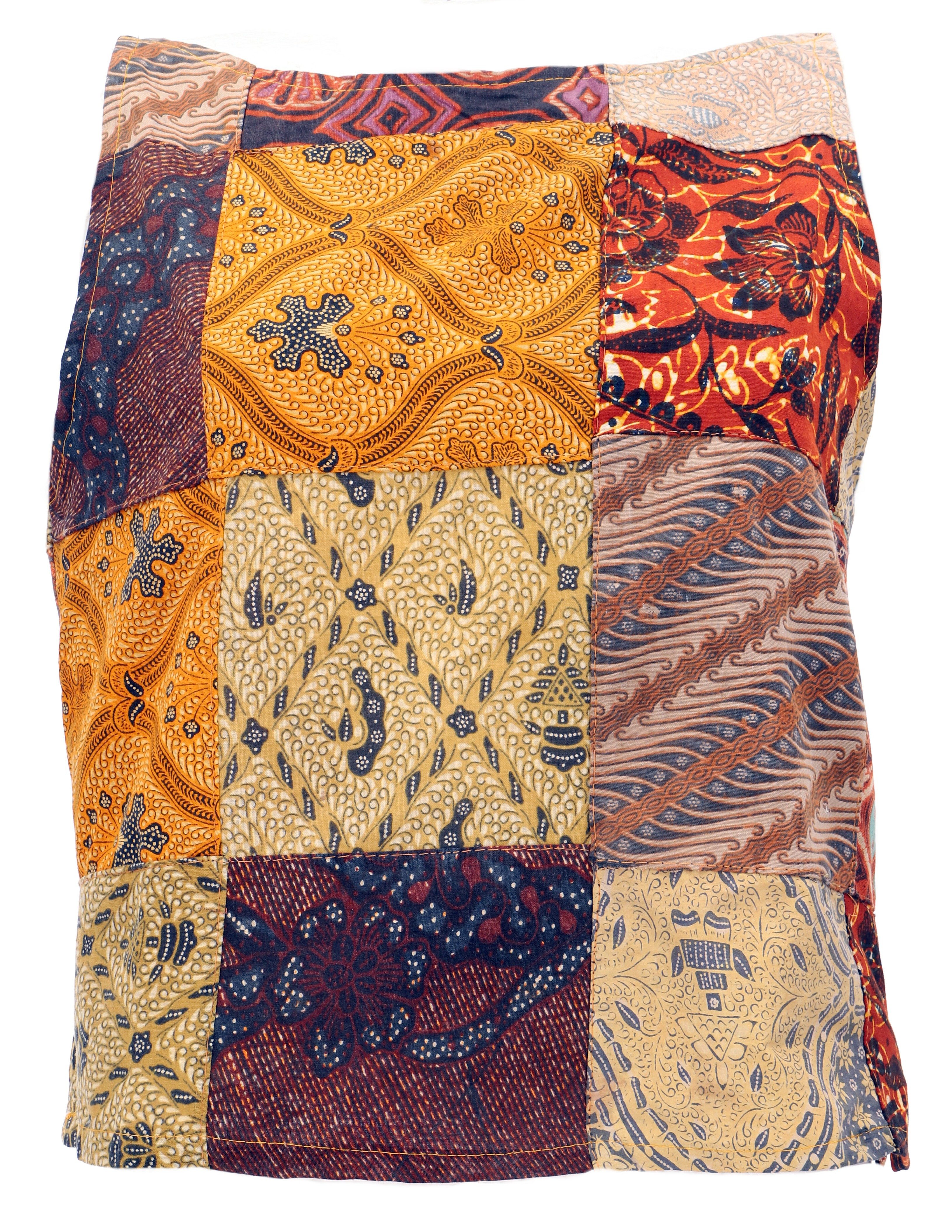 Guru-Shop T-Shirt Boho Patchwork Sommertop, Damentop, ärmellose.. Ethno Style, alternative Bekleidung