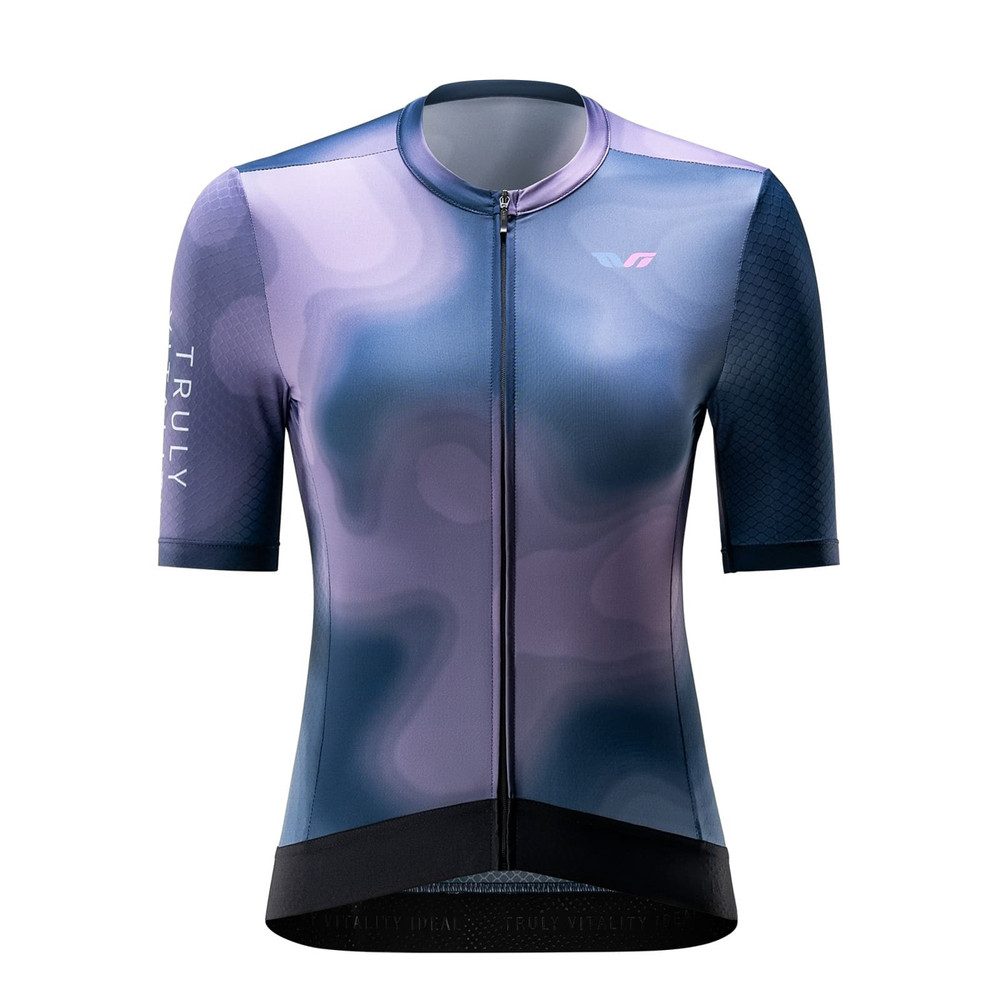 ROCKBROS Radtrikot Fahrradtrikot Rennradshirt Kurzarmtrikot (Spar-Set, 1-tlg., 80 x 52 cm atmungsaktiv) Mesh-Einsätze, Rückentaschen, Reflexstreifen, Silikonbund