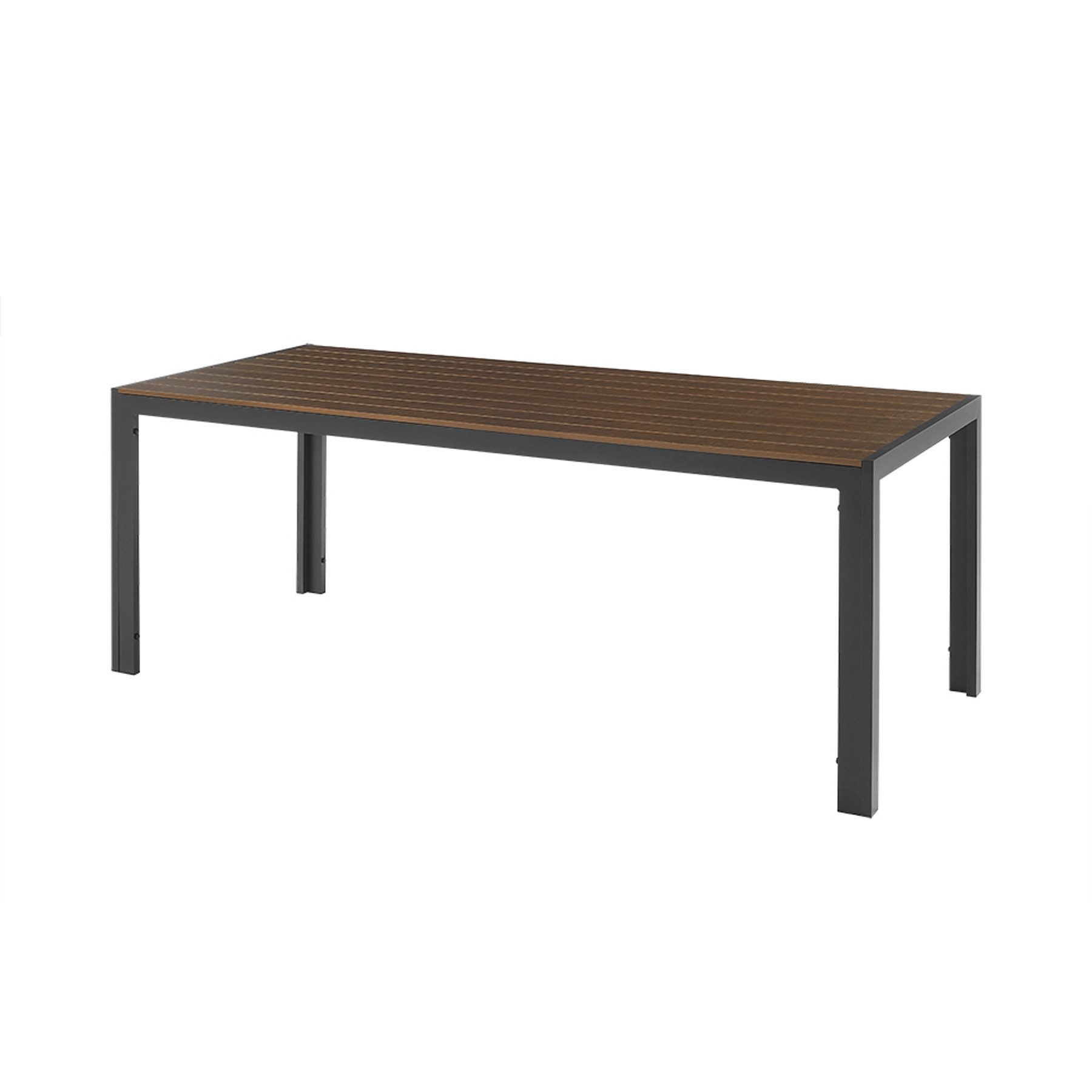 riess-ambiente Gartentisch DESIGNO 205cm dunkelbraun / schwarz (Einzelartik günstig online kaufen