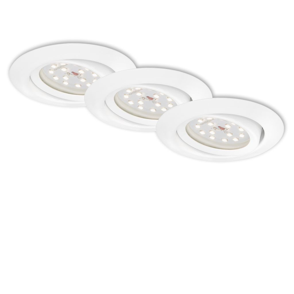 Briloner Leuchten LED Einbaustrahler 7172036, Dimmfunktion, LED fest integriert, 2700K - Extra-Warmweiß