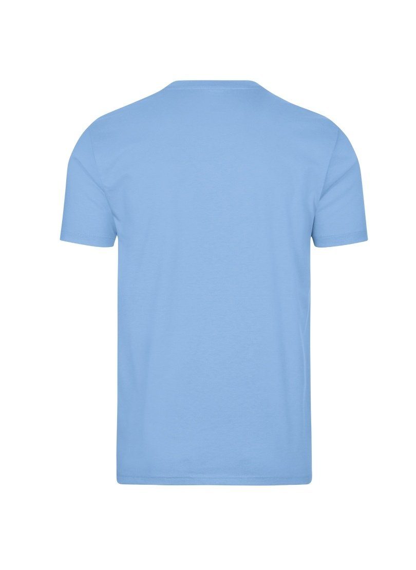 Trigema T-Shirt Baumwolle DELUXE V-Shirt horizont TRIGEMA