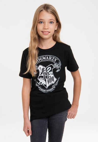 LOGOSHIRT T-Shirt Harry Potter – Hogwarts Logo mit lizenziertem Print