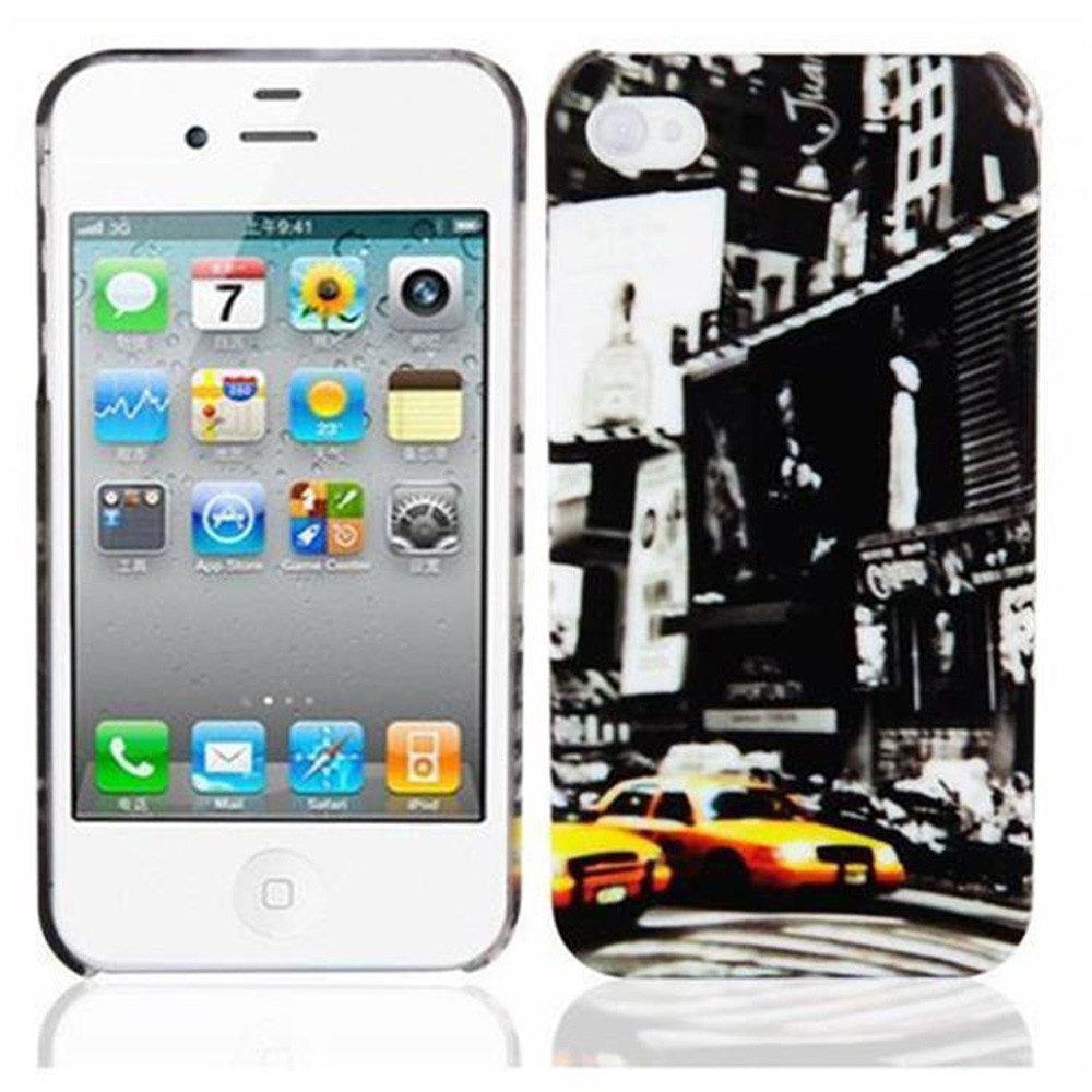 Cadorabo Handyhülle für Apple iPhone 4 / 4S Hülle Apple iPhone 4 / iPhone 4S, Handy Schutzhülle - Hülle - Robustes Hard Cover Back Case Bumper