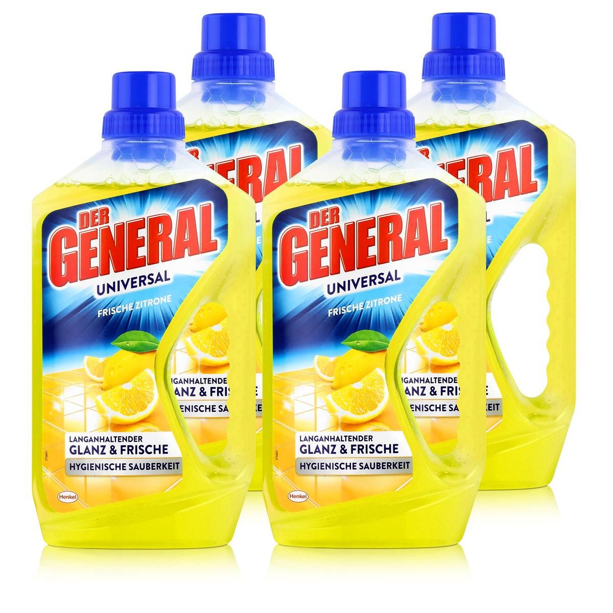 Der General Universal Frische Zitrone 750ml Allzweckreiniger (4er Pack Allzweckreiniger