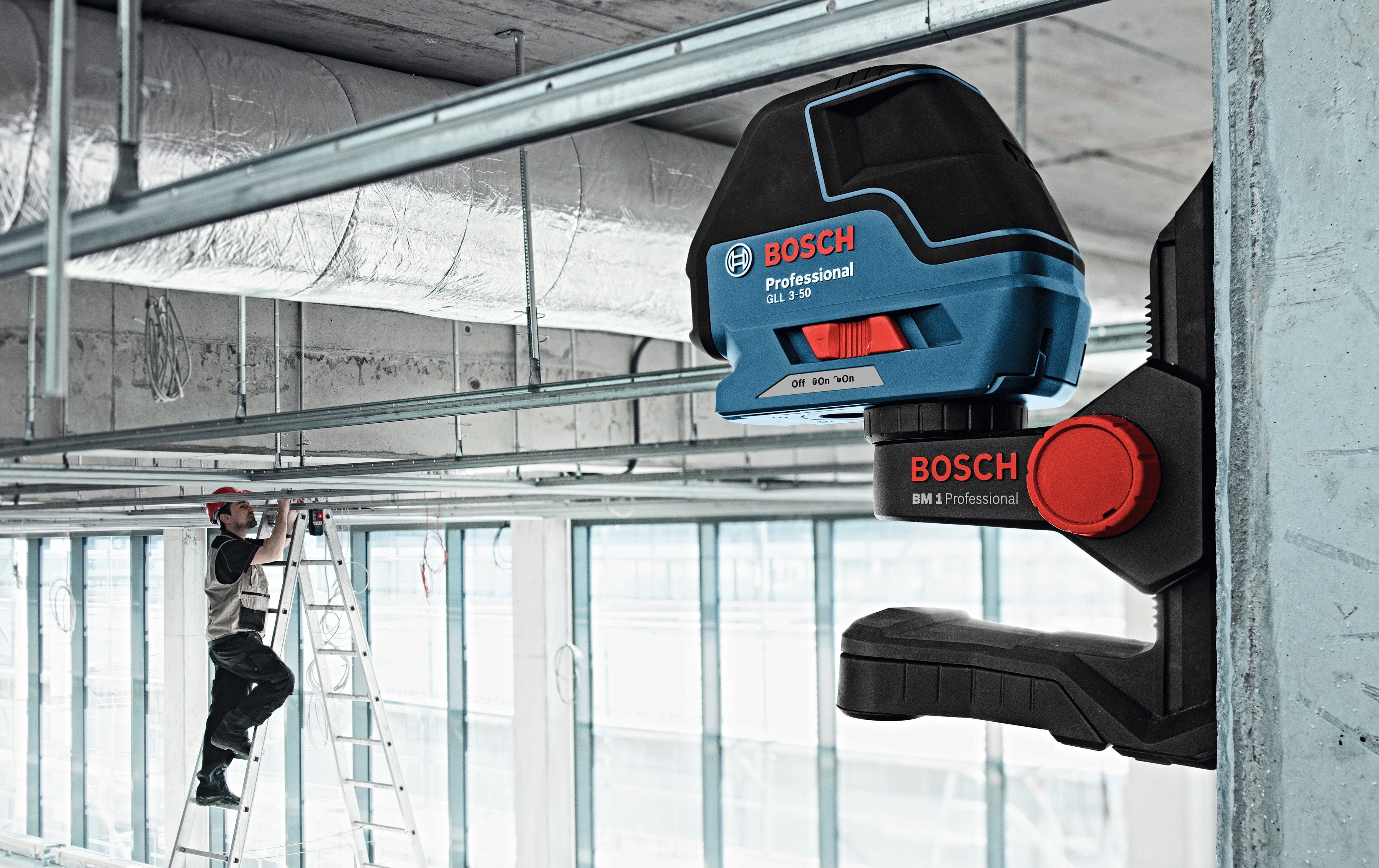 Bosch Professional Linienlaser GLL 3-50 Professional, 50m) Max. Reichweite: (mit 10m Empfänger