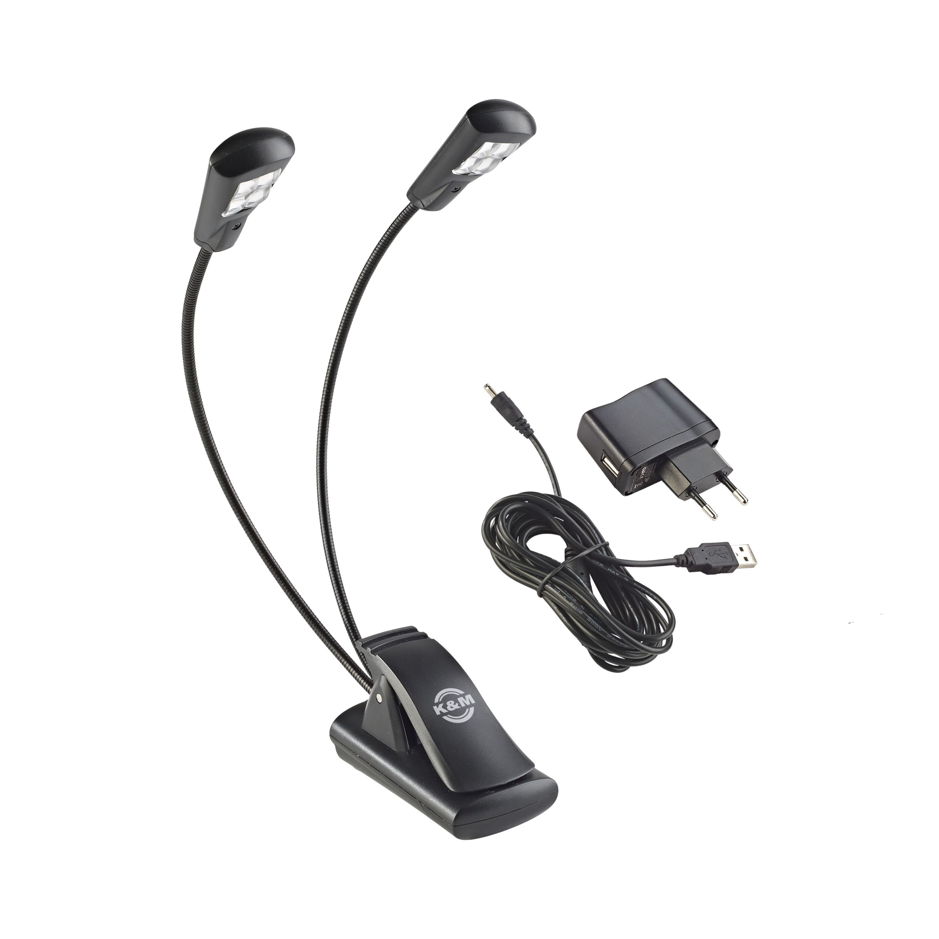 König & Meyer Klemmleuchte, 12245 Double4 LED FlexLight - Notenpultleuchte