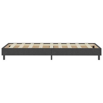 vidaXL Bett Boxspringbett Dunkelgrau Stoff 80x200 cm