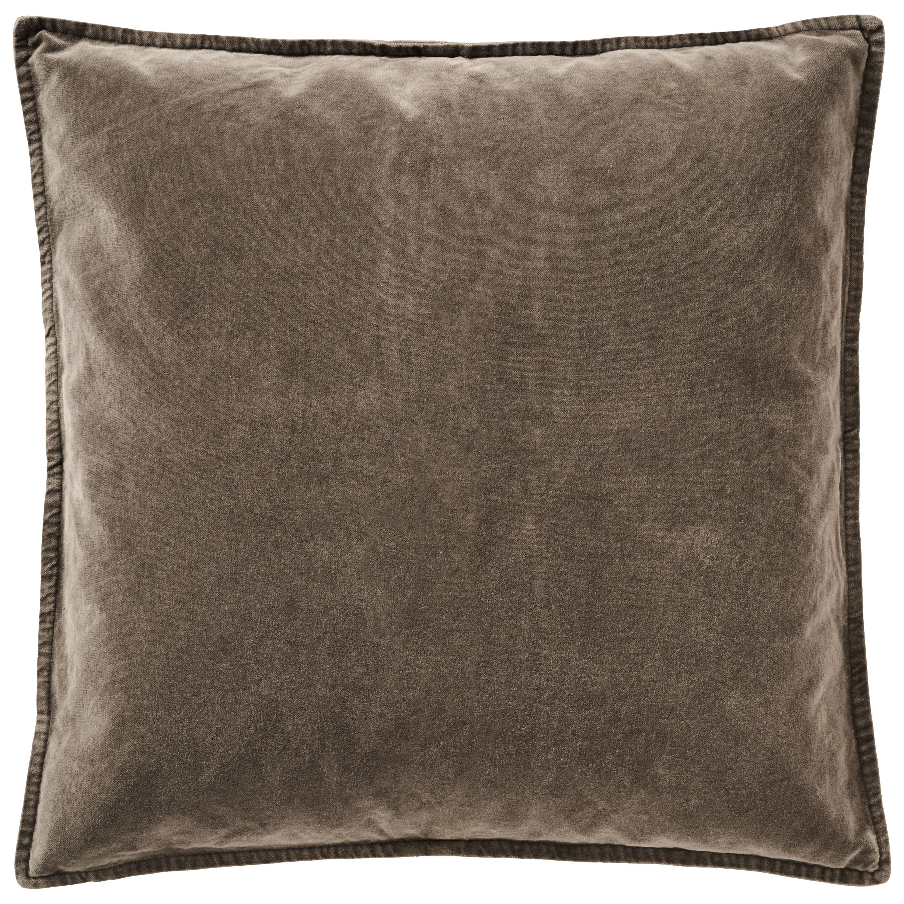 Ib Laursen Kissenbezug Ib Laursen - Kissenbezug Soil Braun 52x52cm Samt Velour 6230-45