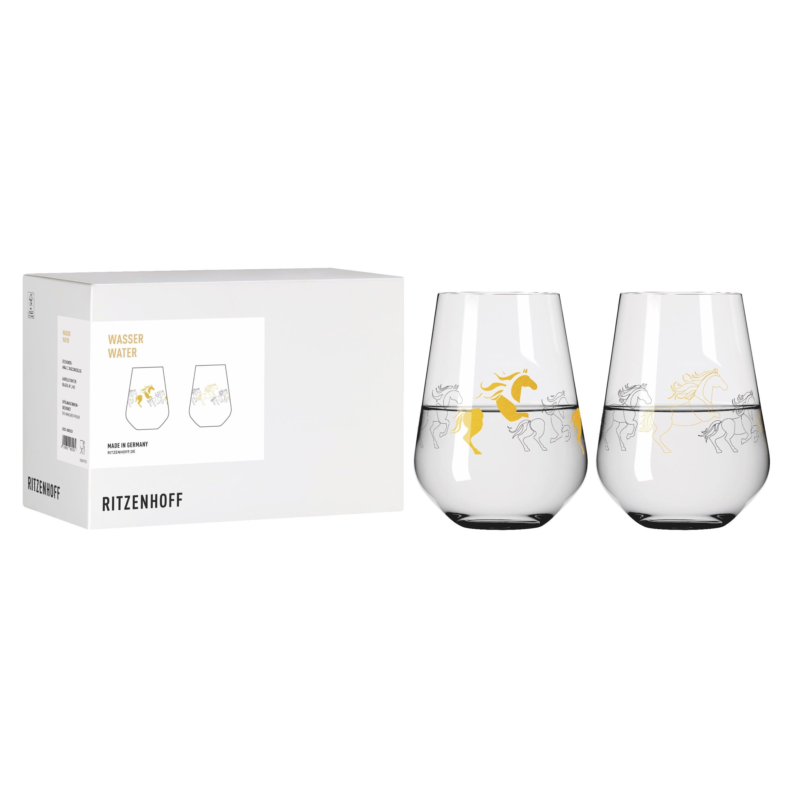 Gläser-Set Reitgold