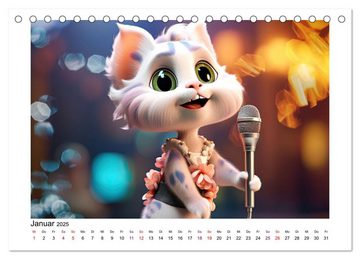 CALVENDO Wandkalender CatDogBand (Tischkalender 2025 DIN A5 quer), CALVENDO Monatskalender