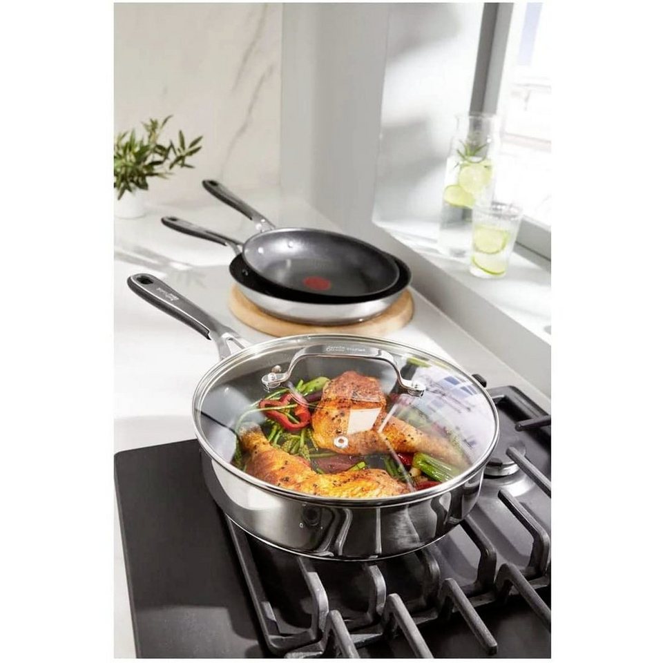 Tefal Schmorpfanne E31432 Jamie Oliver 25 cm - Schmorpfanne - edelstahl