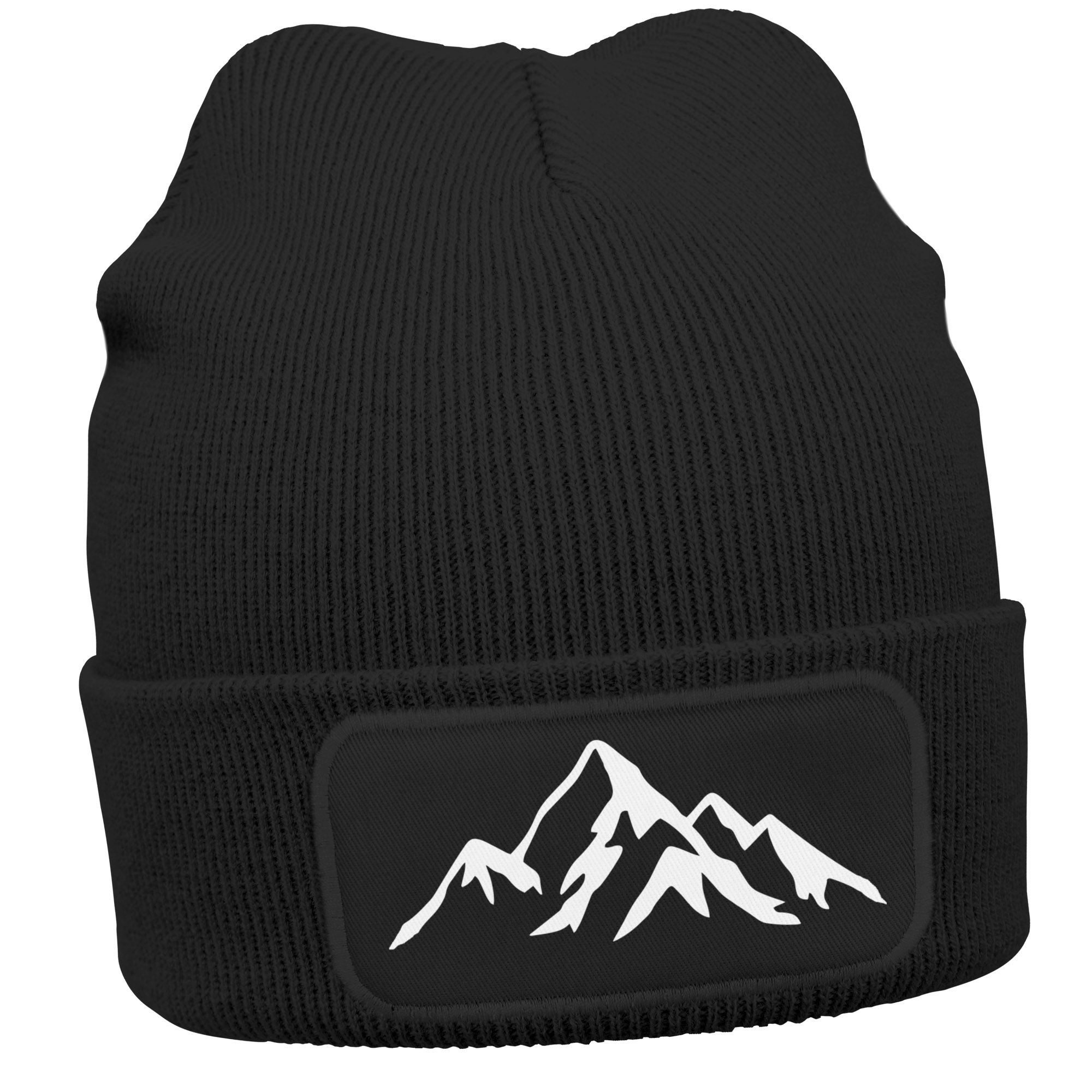 Neverless Strickmütze Damen Beanie mit Patch günstig online kaufen