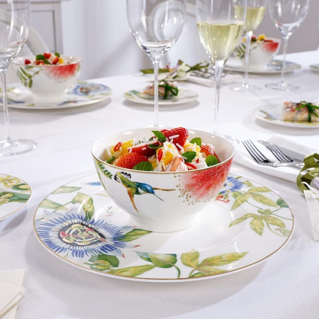 Villeroy & Boch Frühstücks-Geschirrset Amazonia Frühstücks-Set 18er Set (18-tlg), 6 Personen, Porzellan