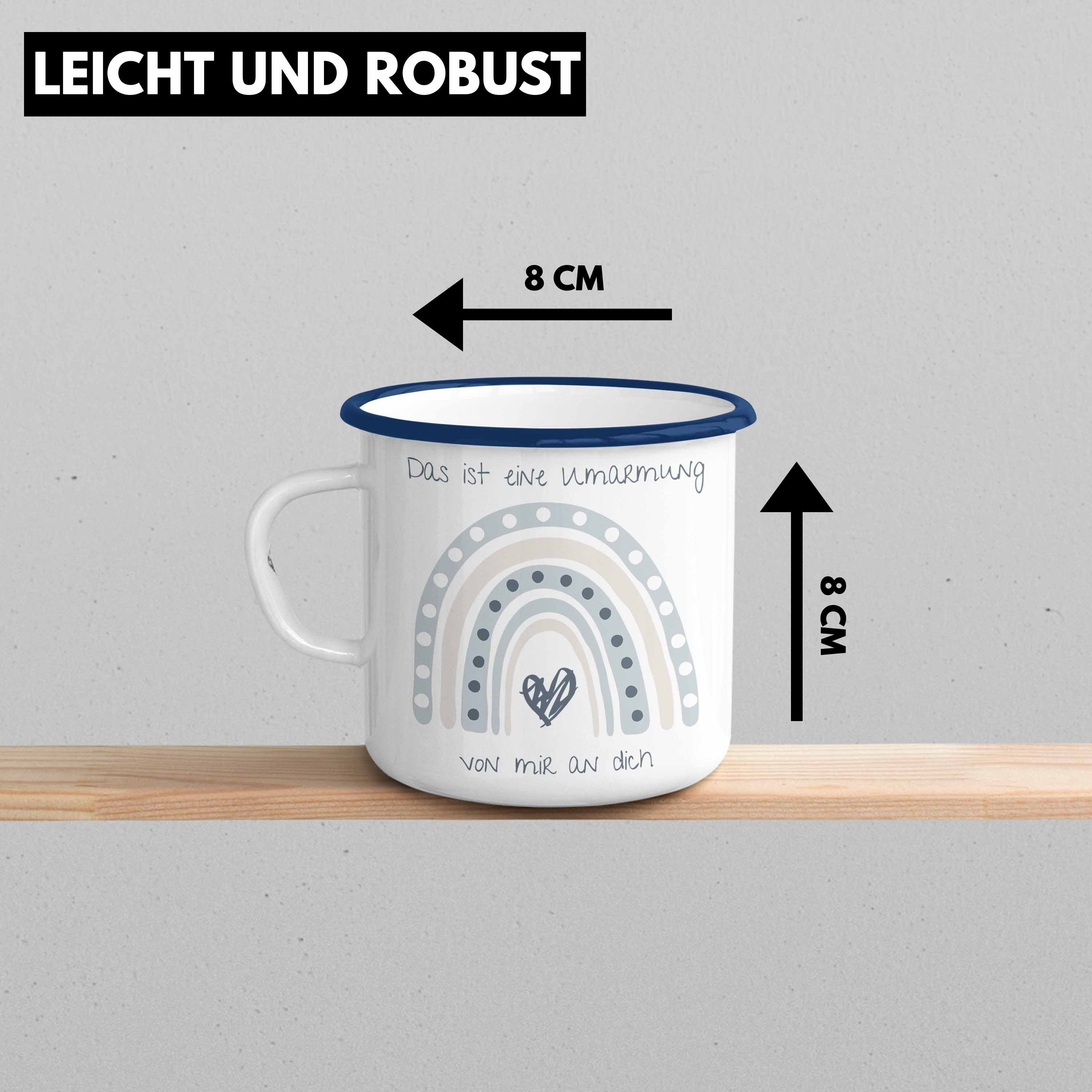 Umarmung Beste An Emaille Von - Lustig Thermotasse Freundin Mir - Dich Beste Becher Trendation Freundinnen Spruch Freundinnen Tasse Blau Geschenk Geburtstag Trendation