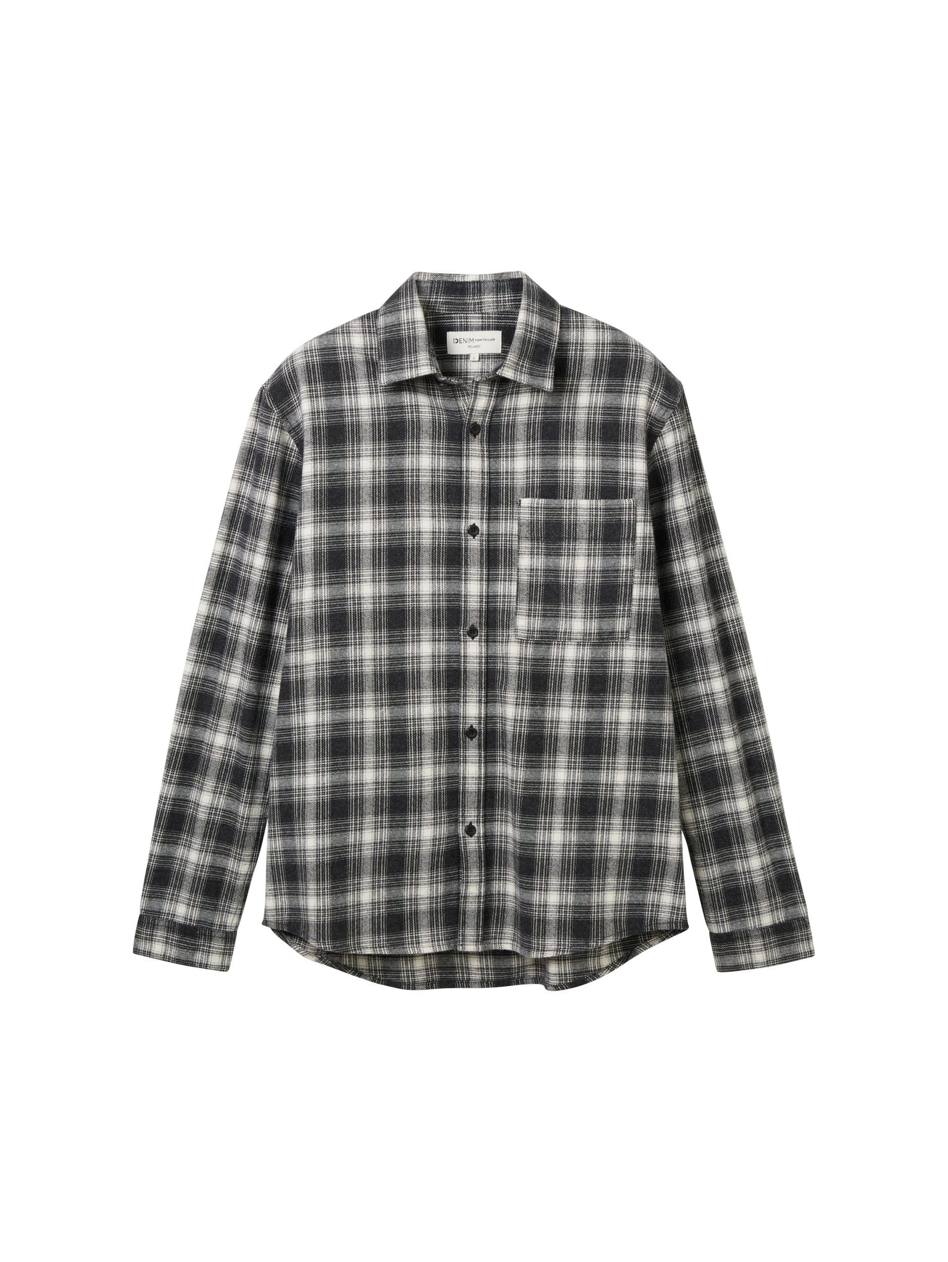 TOM TAILOR Denim Langarmhemd relaxed checked twill shirt