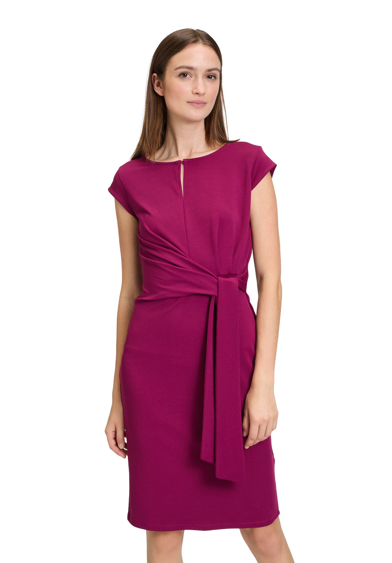 Jerseykleid Cartoon Jerseykleid mit Raffung
