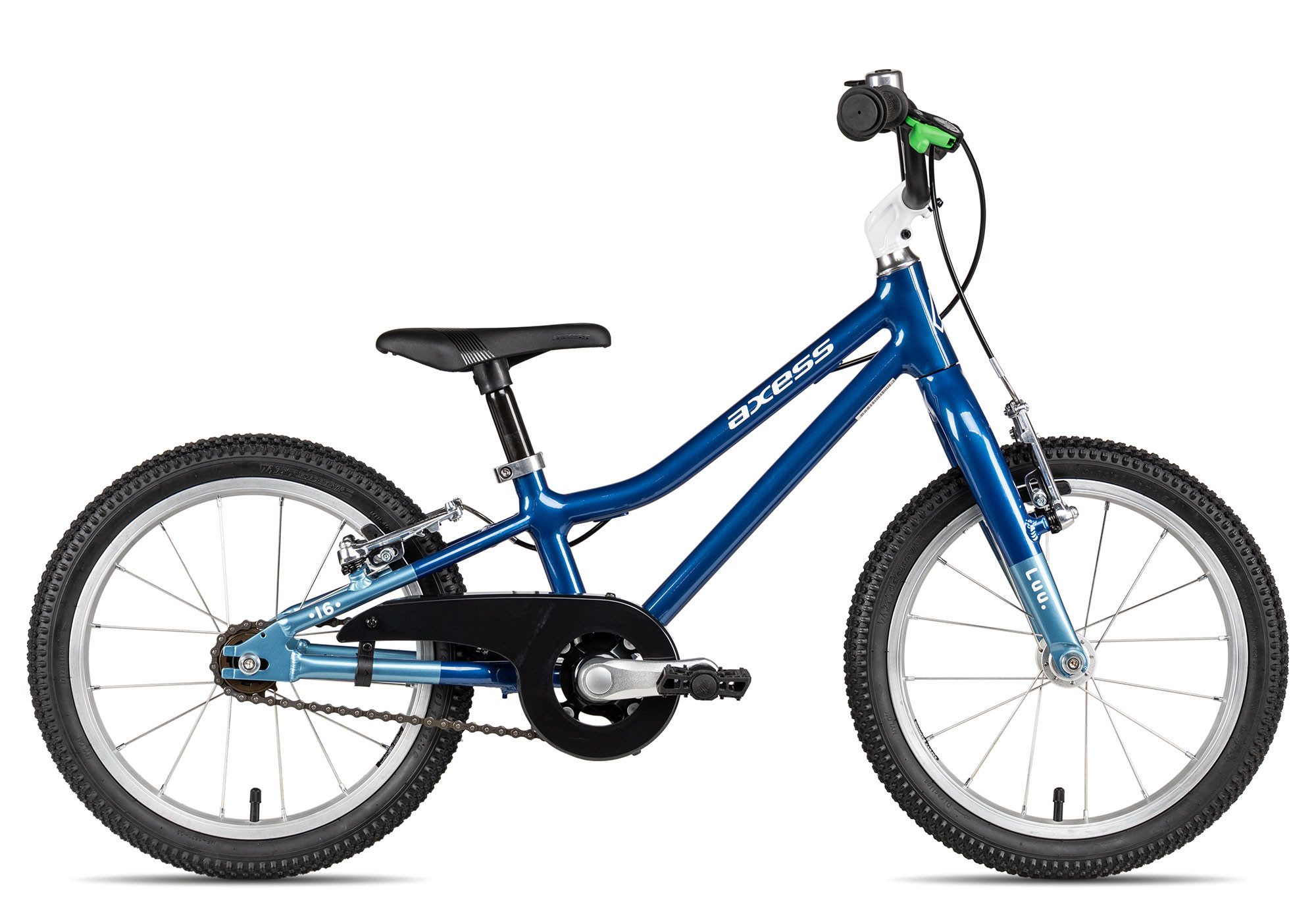 Axess Kinderfahrrad Axess LUU. 16, 1 Gang Alloy non QR Schaltwerk, Fixie / Singlespeed, leichter Aluminiumrahmen blau
