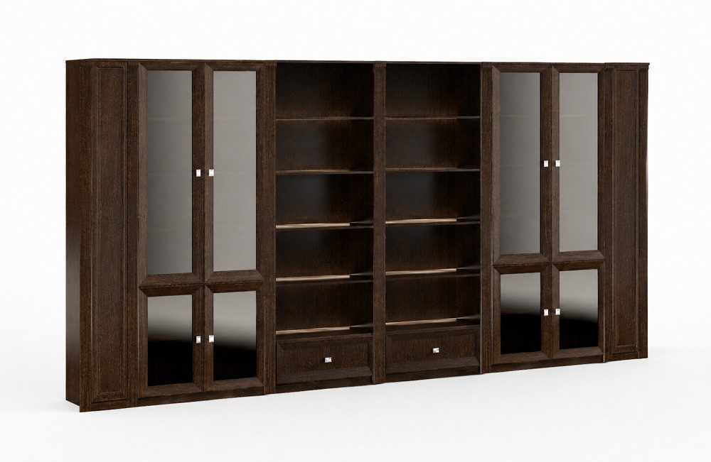 JVmoebel Aktenschrank Brauner Büroschrank aus Massivholz mit elegantem Design (Büroschrank) Made in Europa
