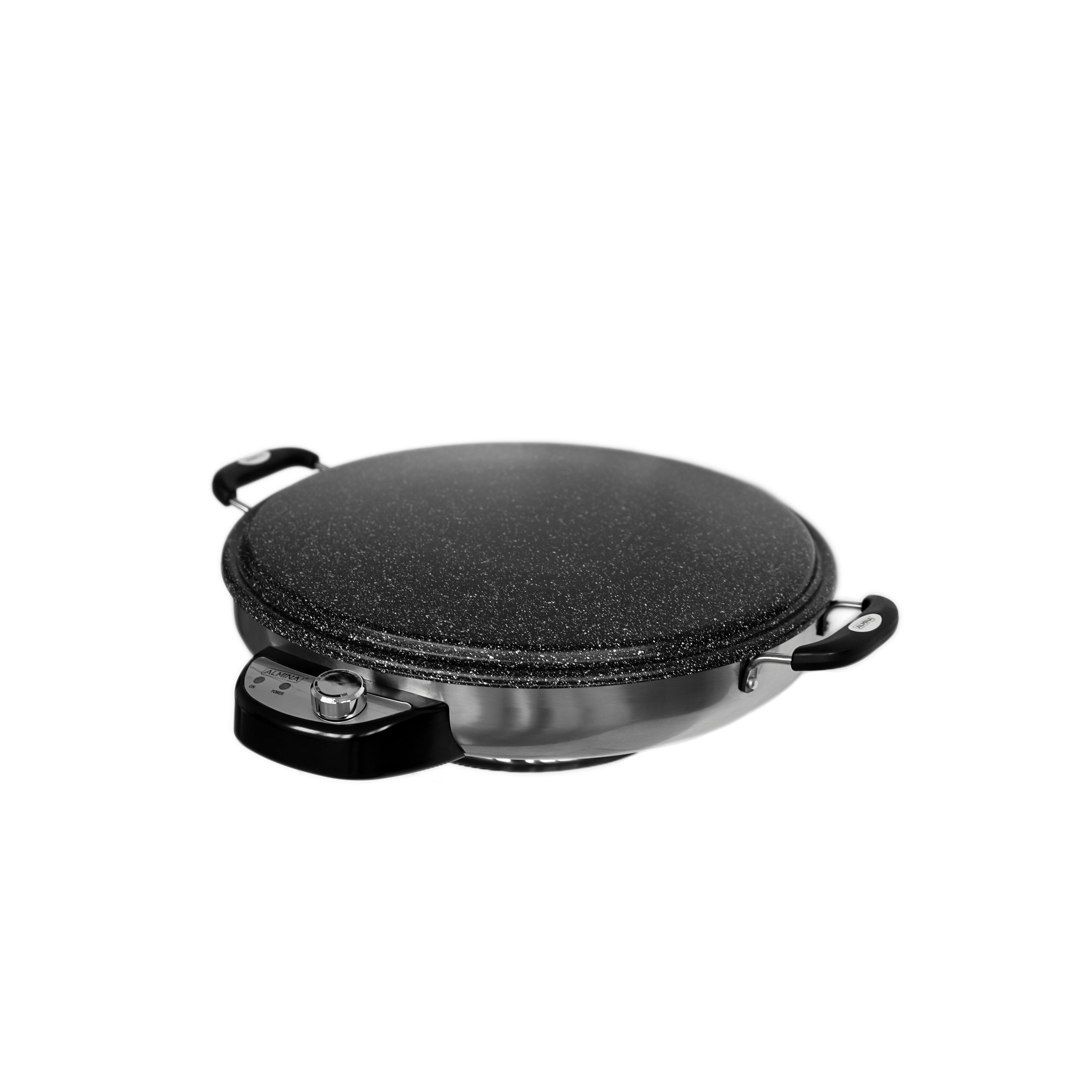 Almina Crêpesmaker Elektrischer Fladenbäcker ø50 cm - Antihaftbeschichtung, 2300W, 2300 W, Ø 50 cm, Granit-Antihaftbeschichtung, Temperaturregelung
