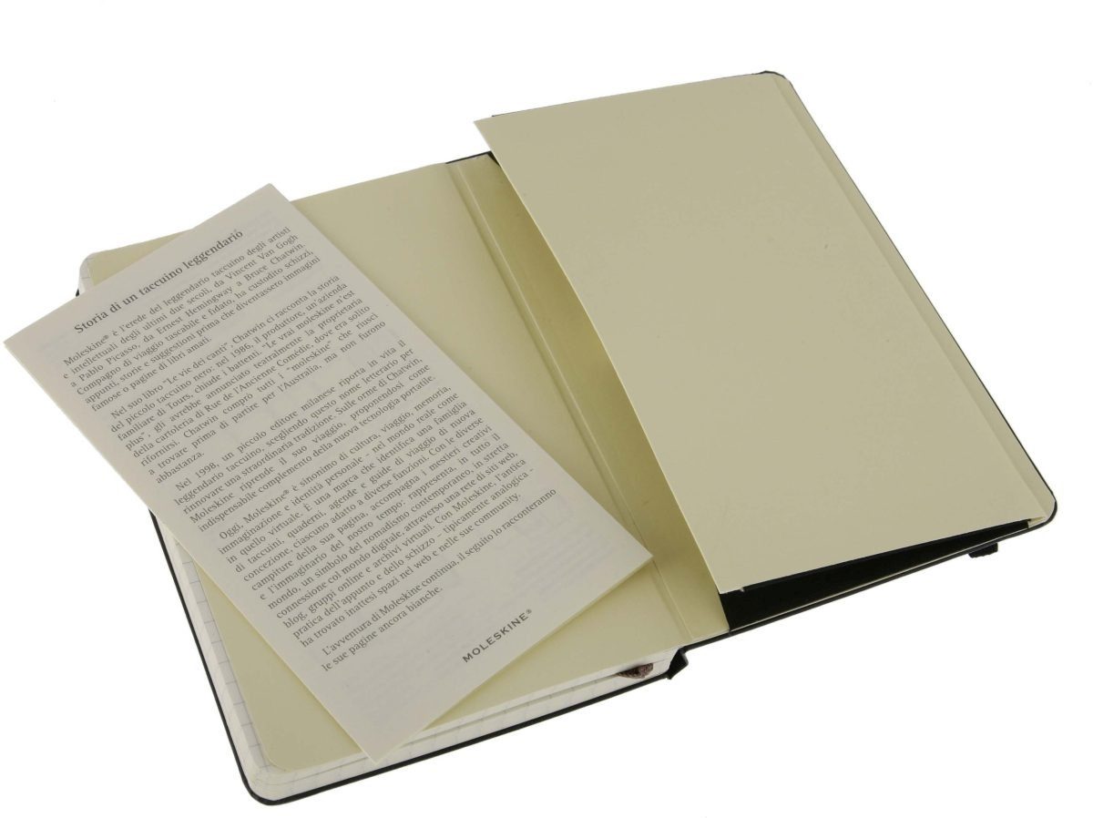 Notizbuch Notizbuch Classic A6 96 Blatt kariert schwarz.