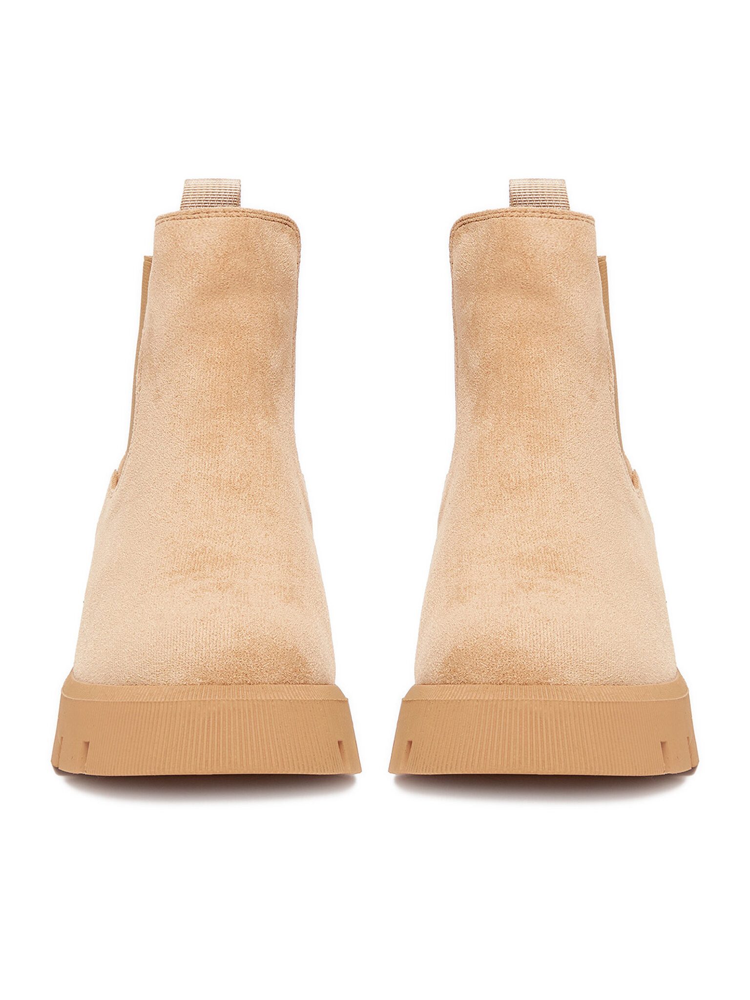 DeeZee Deezee Damenstiefel Beige Y8141-3 Chelseaboots
