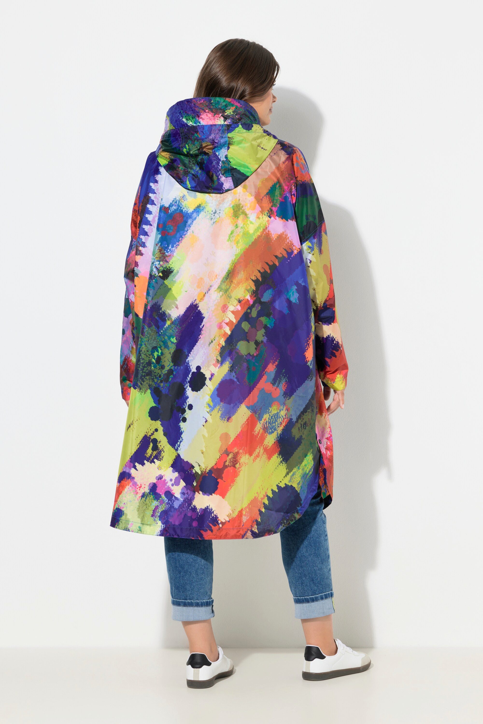 Laurasøn Funktionsjacke Funktions-Regencape Unisex Print Kapuze