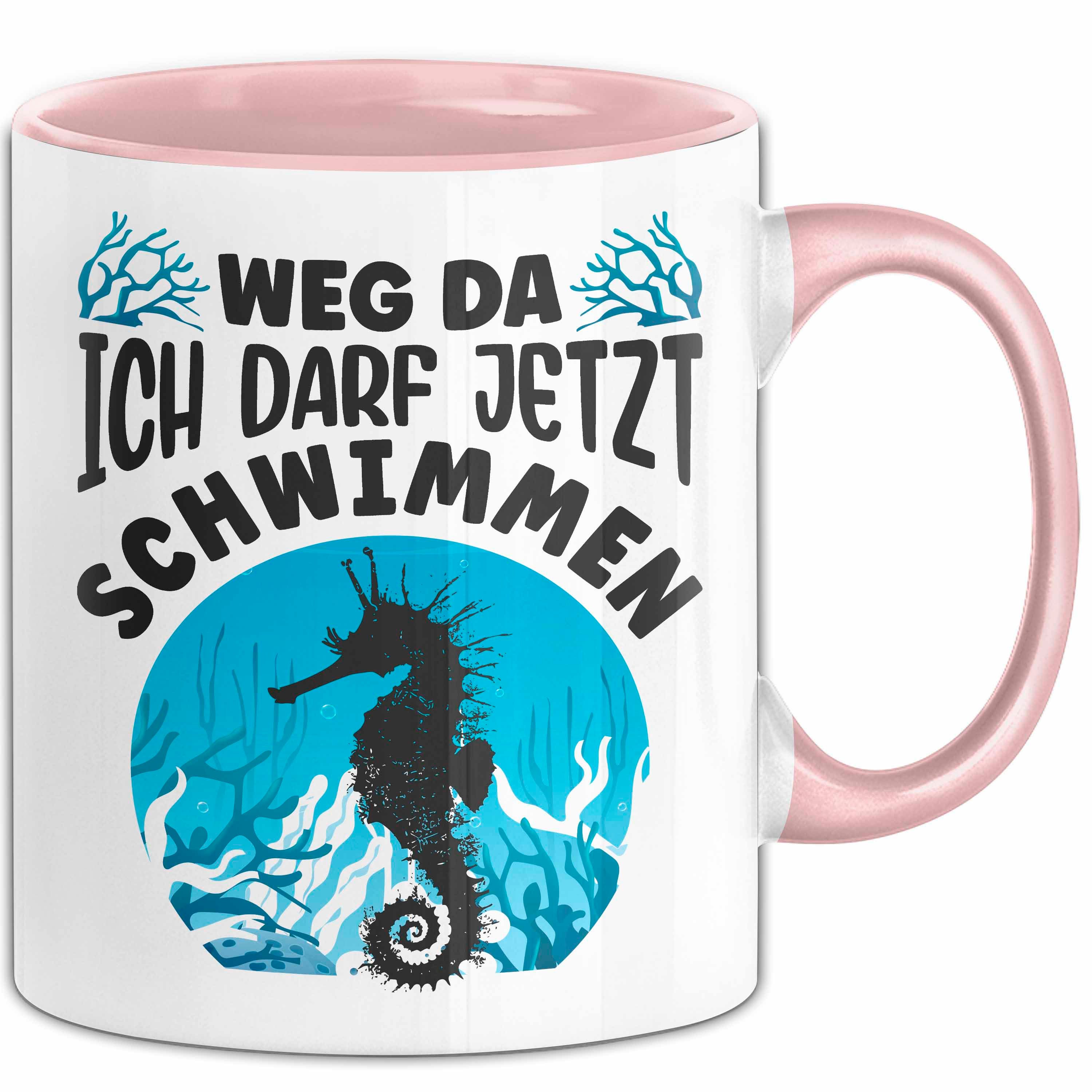 Trendation Tasse Seepferdchen Bestanden Tasse Geschenk Weg Da Ich Darf Jetzt
