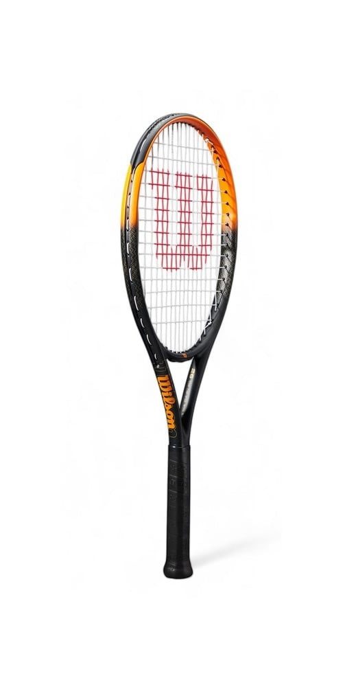 Tennisschläger Burn Spin JR 26in (11-14 Jahre) 2025 schwarz/orange - besaitet