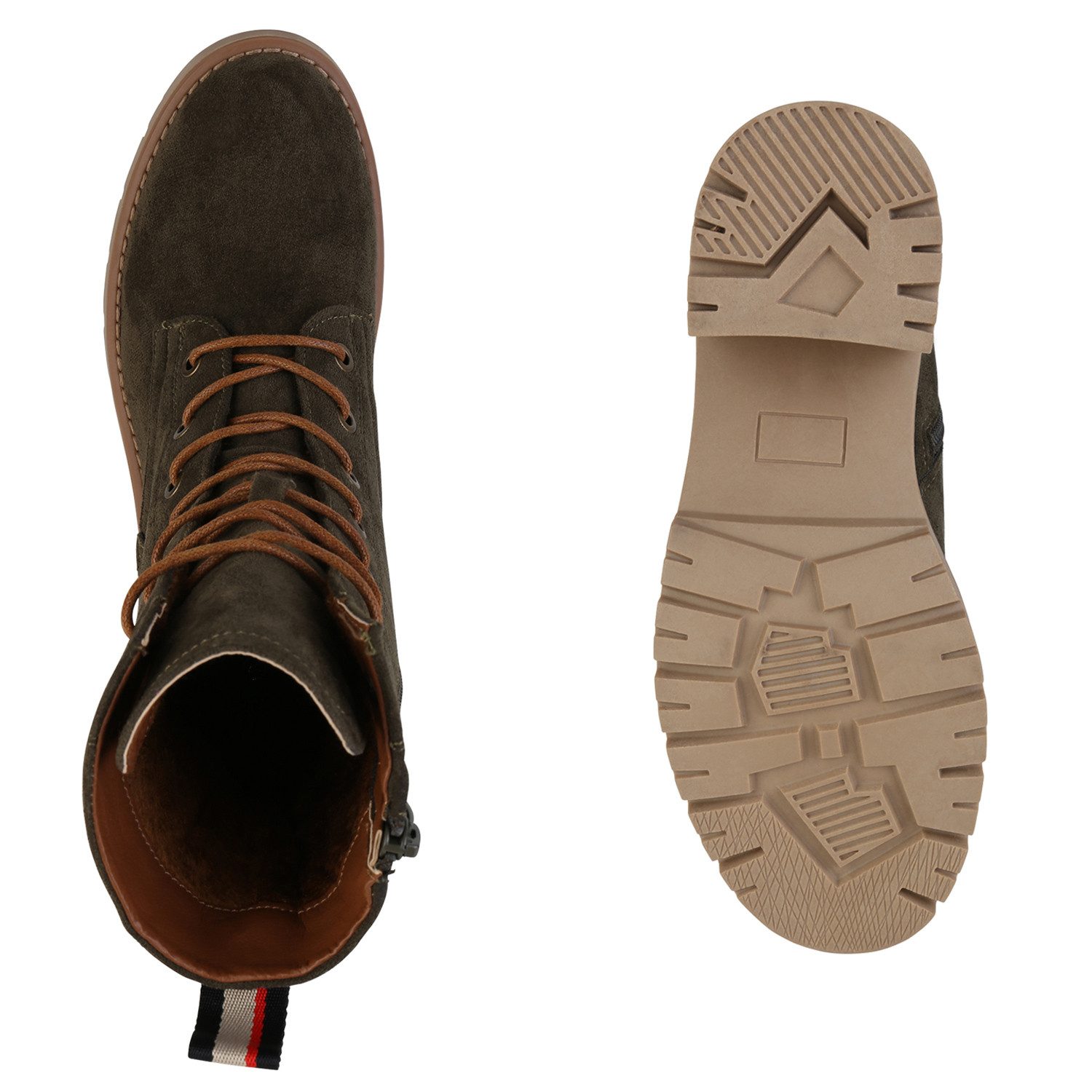 VAN HILL 841344 Schnürstiefelette Damen Leicht Gefütterte Schnürstiefelette günstig online kaufen