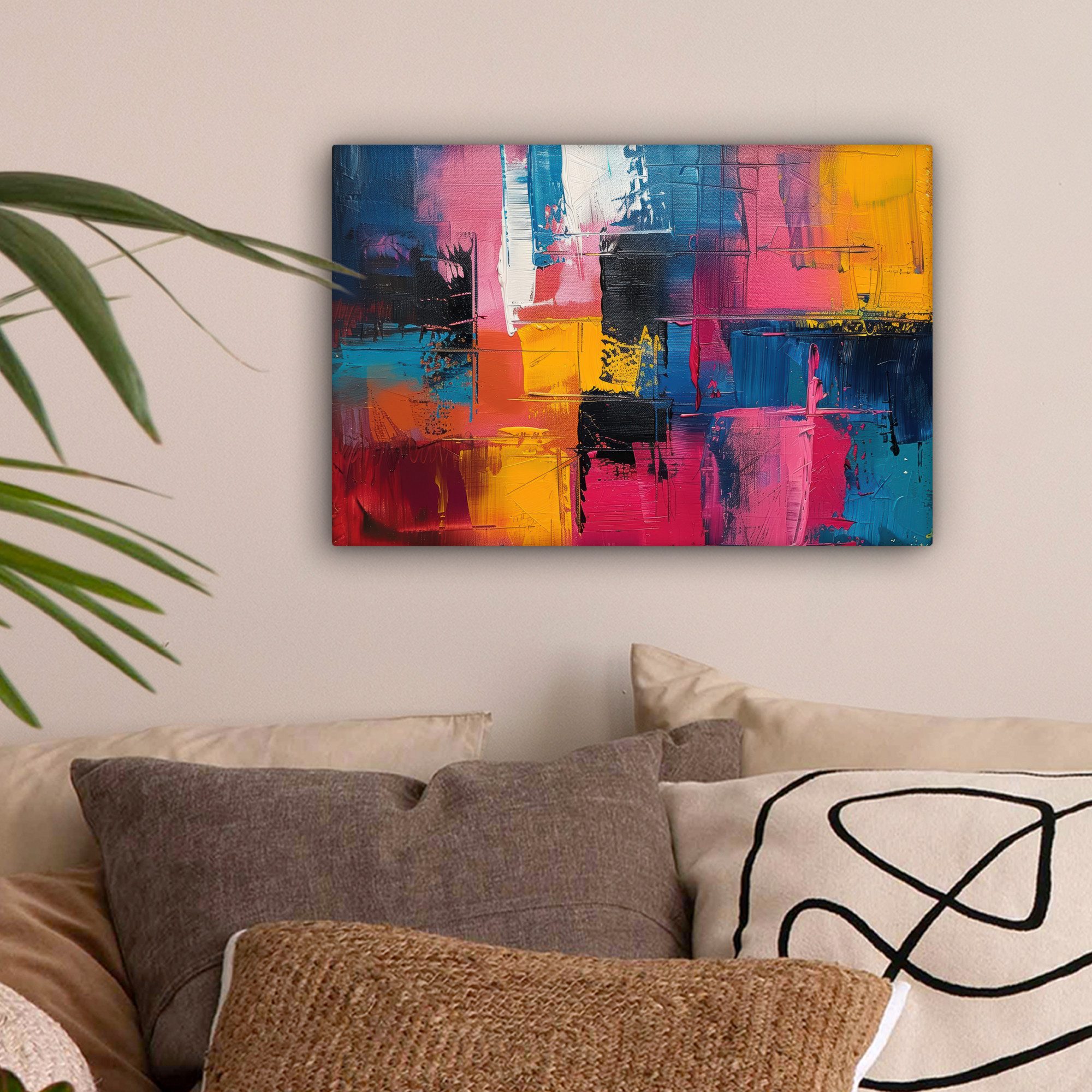 OneMillionCanvasses® Leinwandbild Lackierung - Kunst - Modern - Abstrakt, F günstig online kaufen
