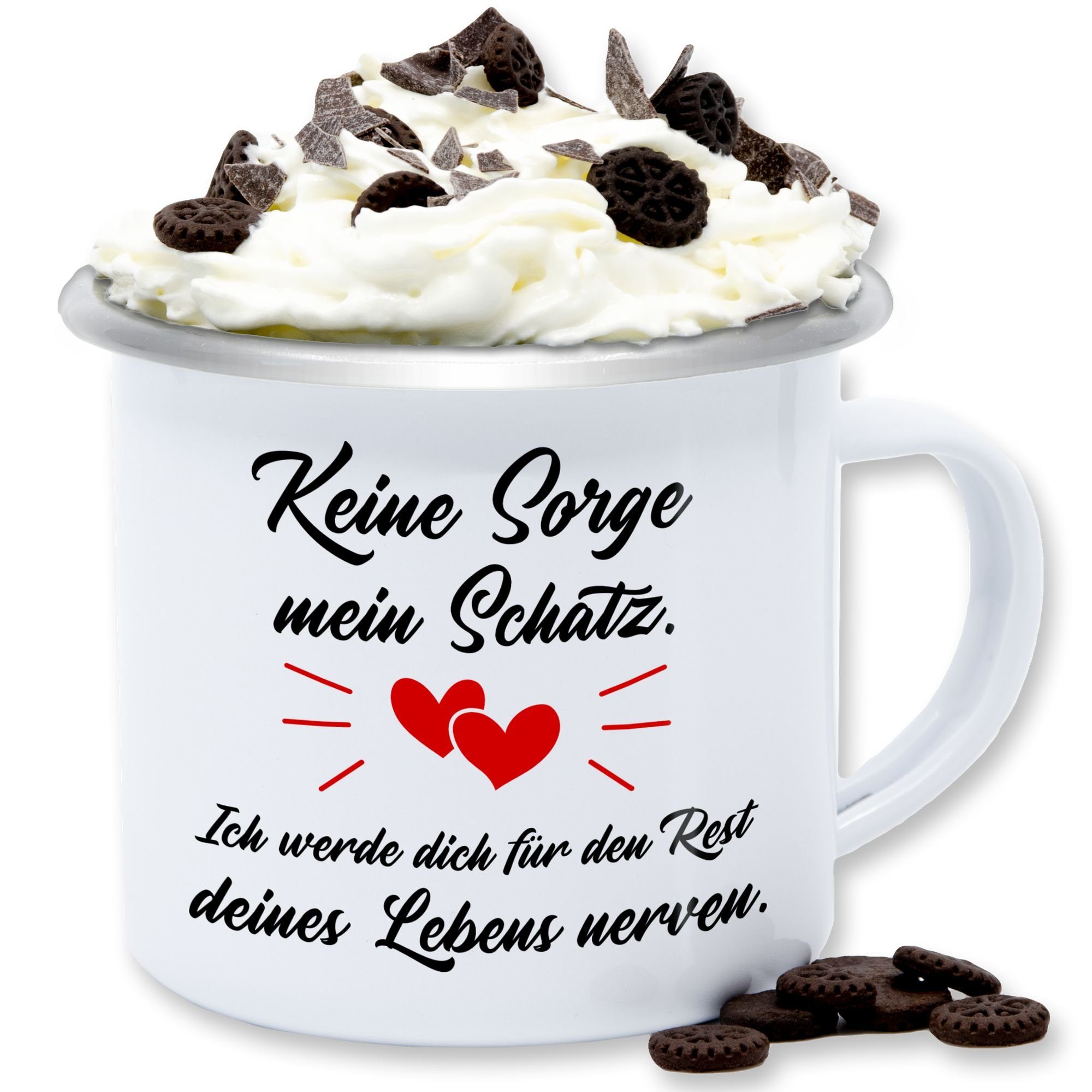 Shirtracer Tasse »Jahrestag Pärchen Partner Sprüche für Sie Ihn Spruch