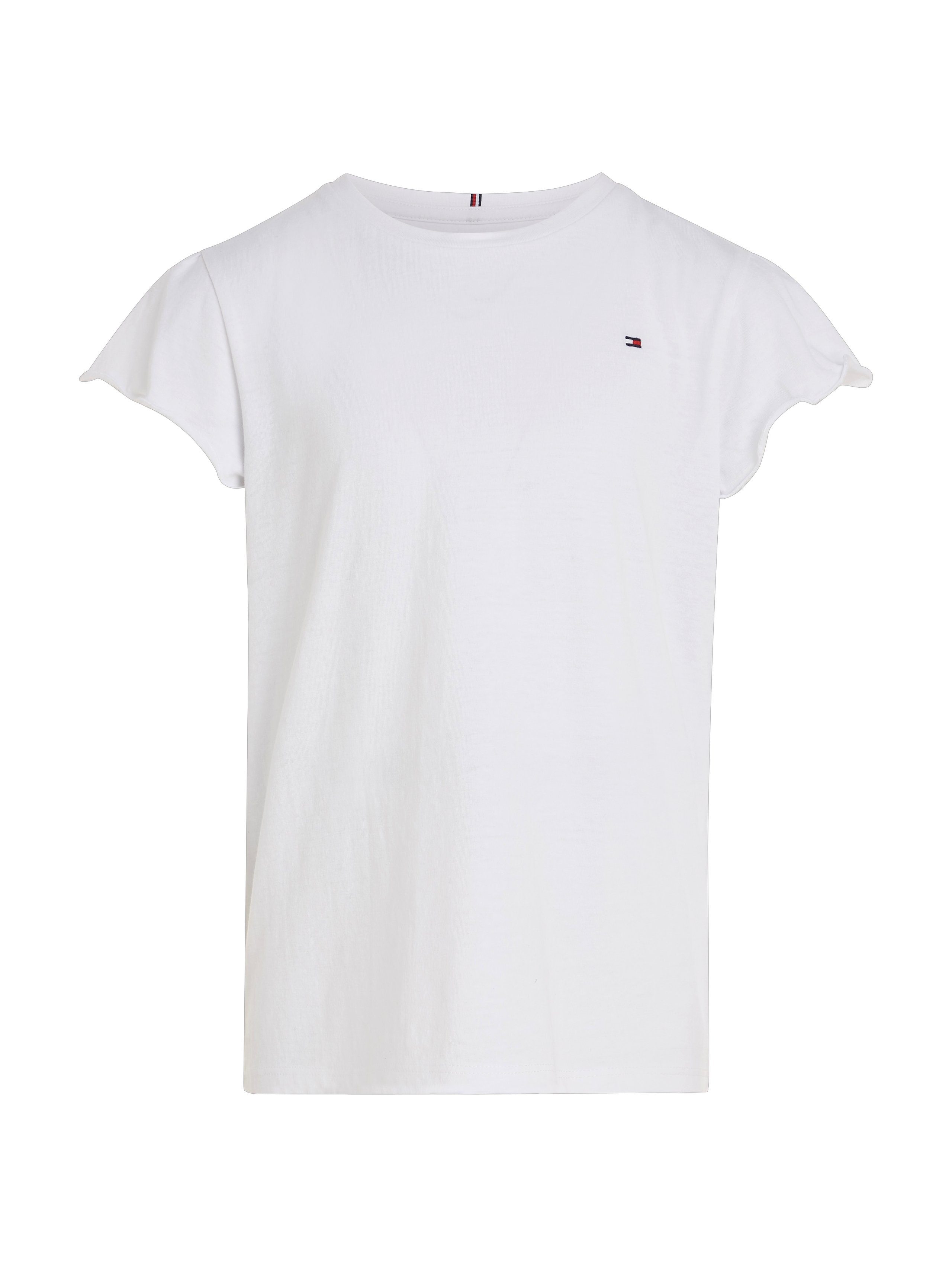Tommy Hilfiger Babys white TOP RUFFLE SLEEVE für ESSENTIAL T-Shirt