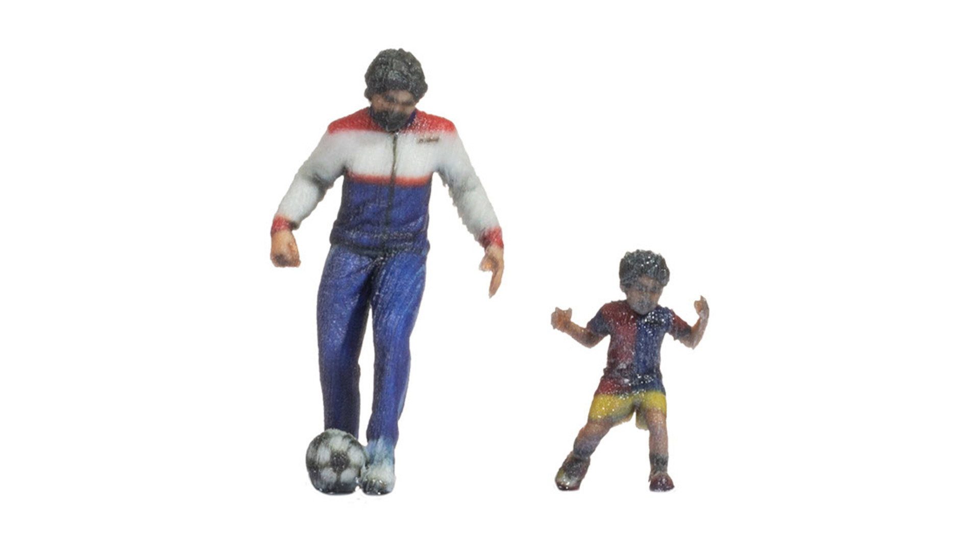 NOCH Dekofigur NOCH H0 Figuren „Fußball“, mit modellierten Figure
