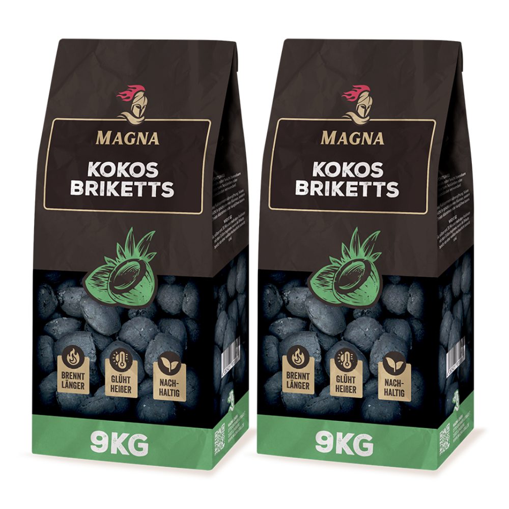 Magna Holzbriketts Magna Kokosbriketts, 9 kg