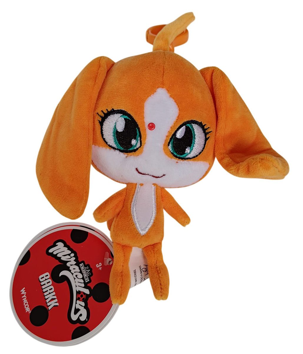 Miraculous Plüschfigur Miraculous Kwami Barkk Hund Plüschtier 12,7 cm mit Clip