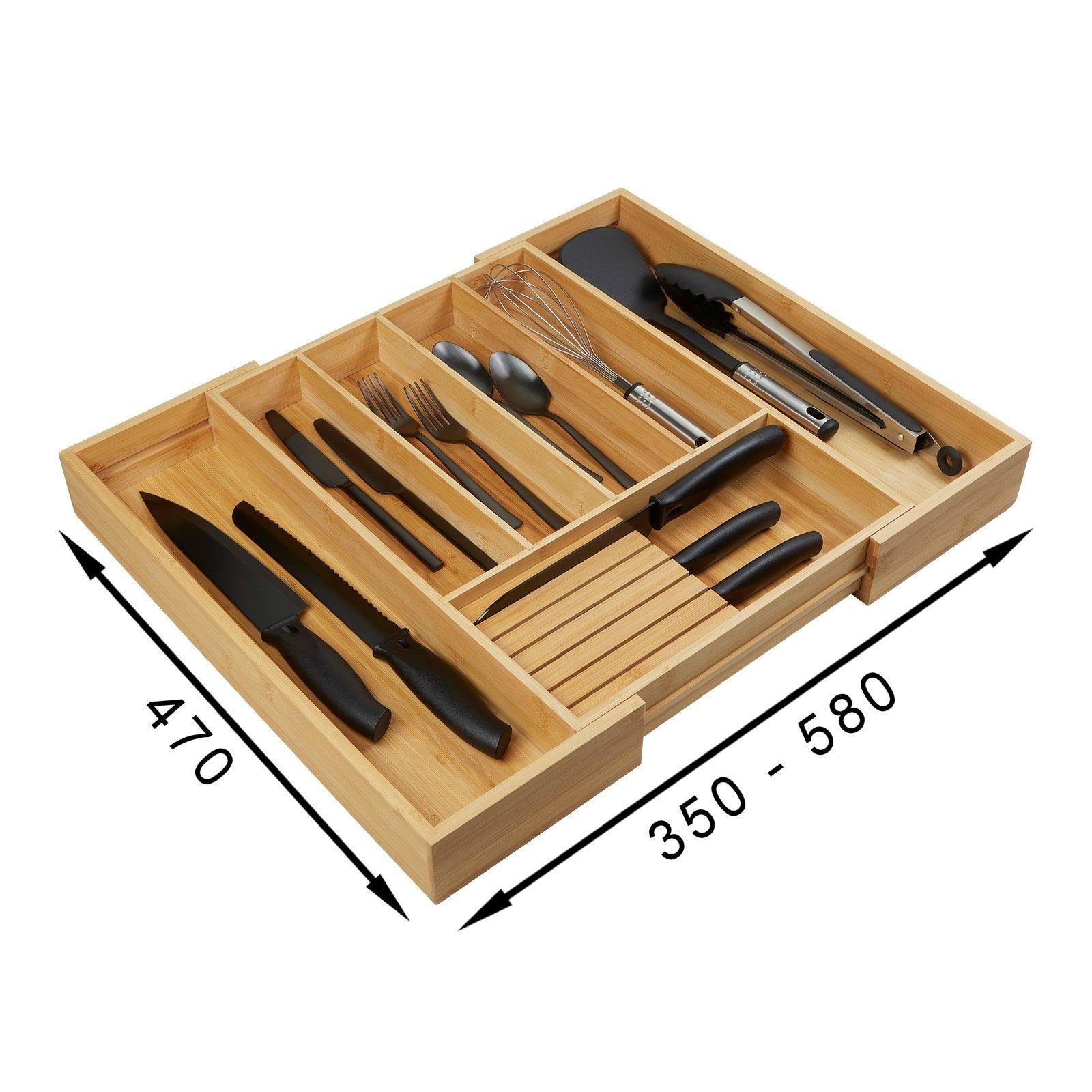 SO-TECH® Besteckeinsatz ORGA-BOX® III Universal Bambus günstig online kaufen