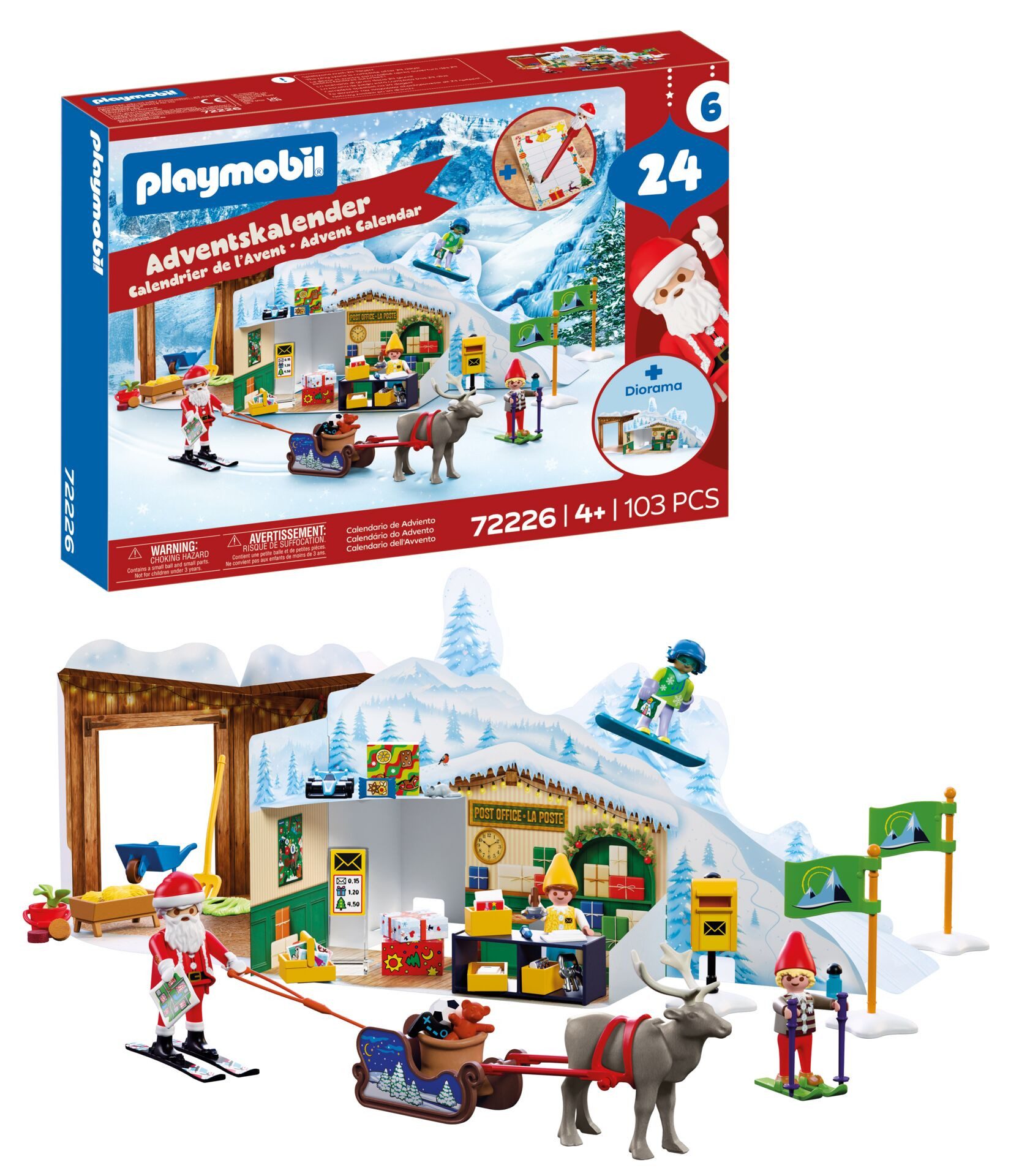 Playmobil® Spielzeug-Adventskalender Spielbausteine, Am Nordpol (72226), Christmas, Made in Europe