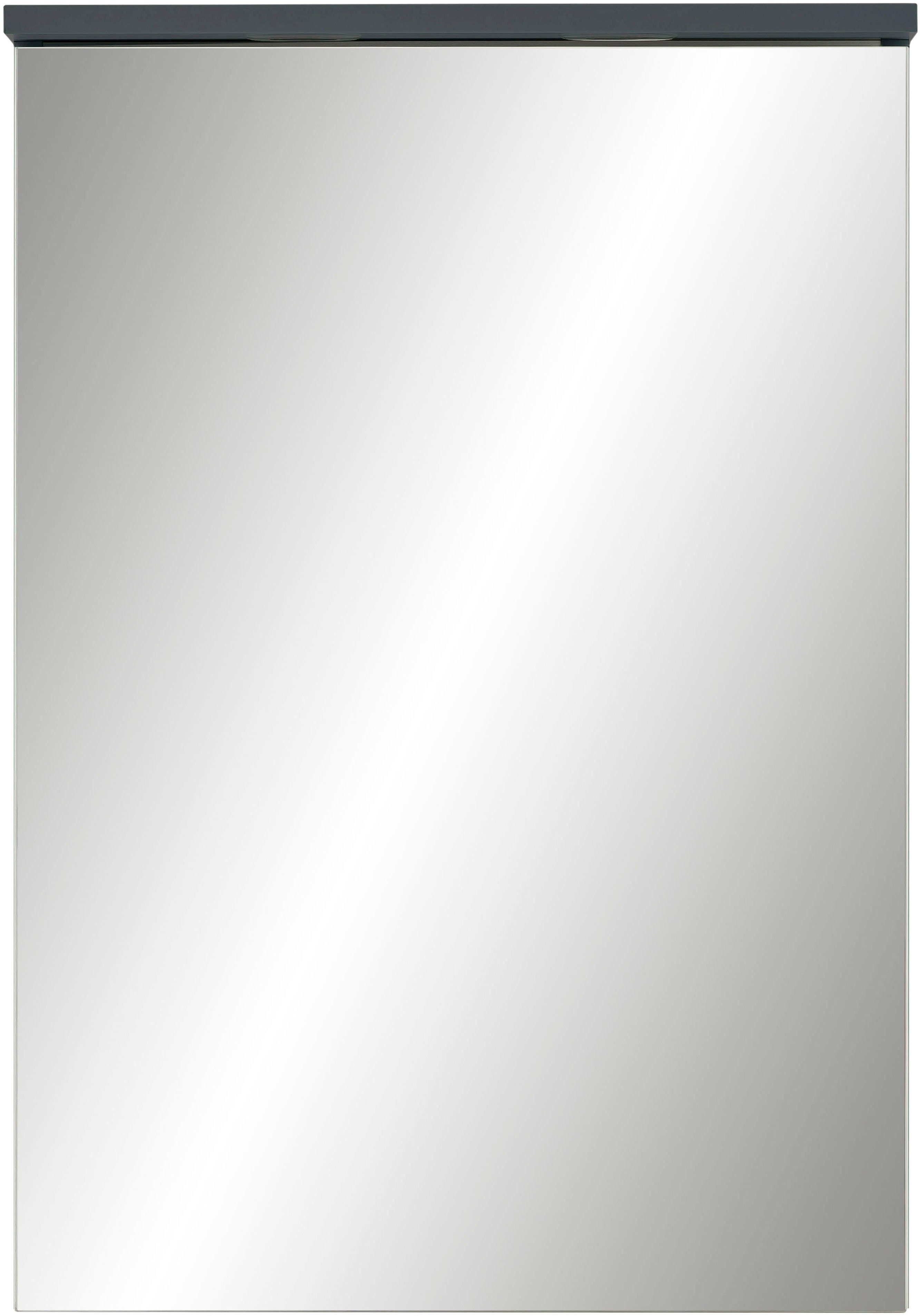 Schildmeyer Badezimmerspiegelschrank Jesper Breite 50,4 cm Mit LED- Beleuchtung und Schalterbox,höhenverstellbare Glaseinlegeböden | Waschbeckenunterschränke