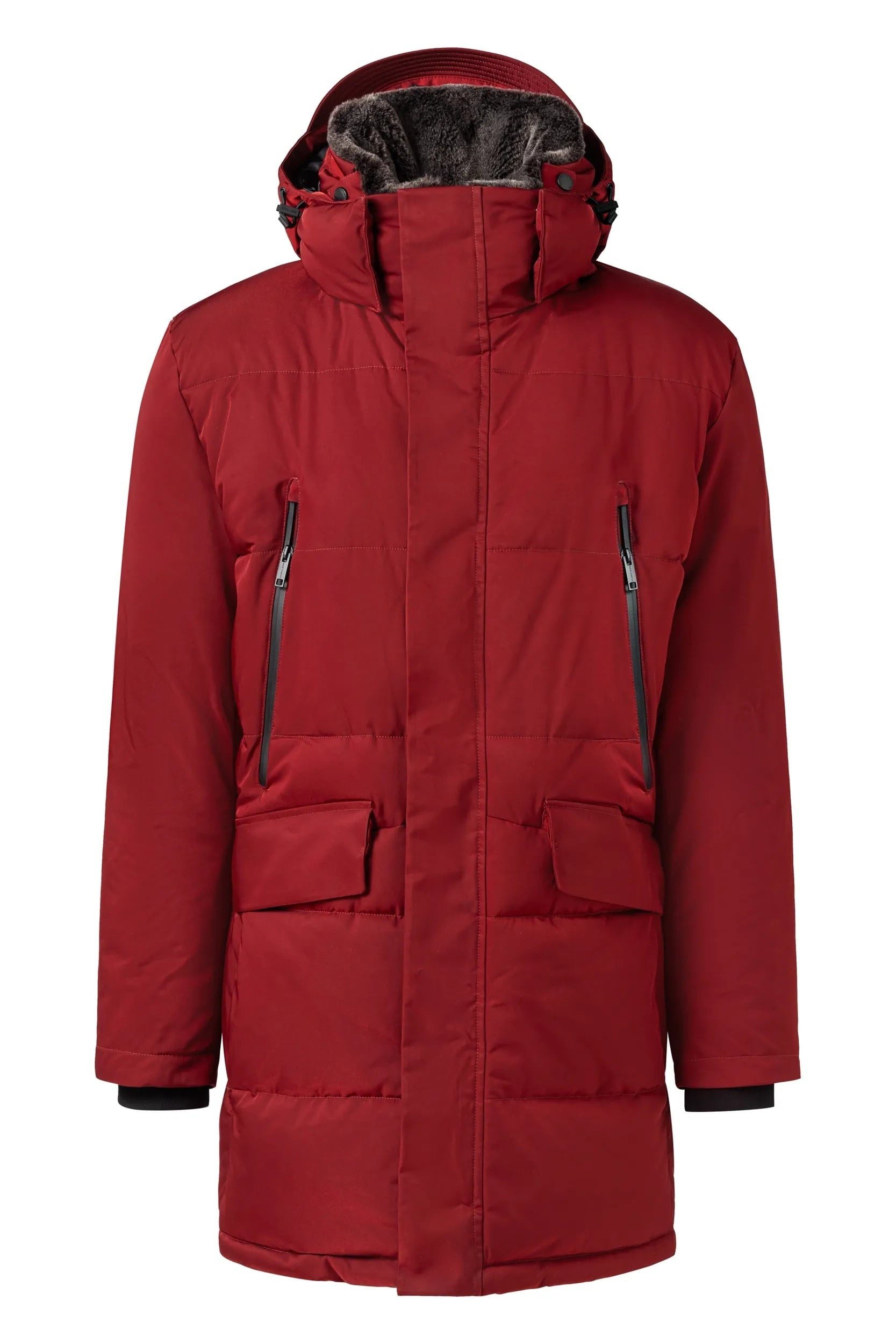 Strellson Parka Winterparka Ambience (wind- und wasserabweisend) rot Herren