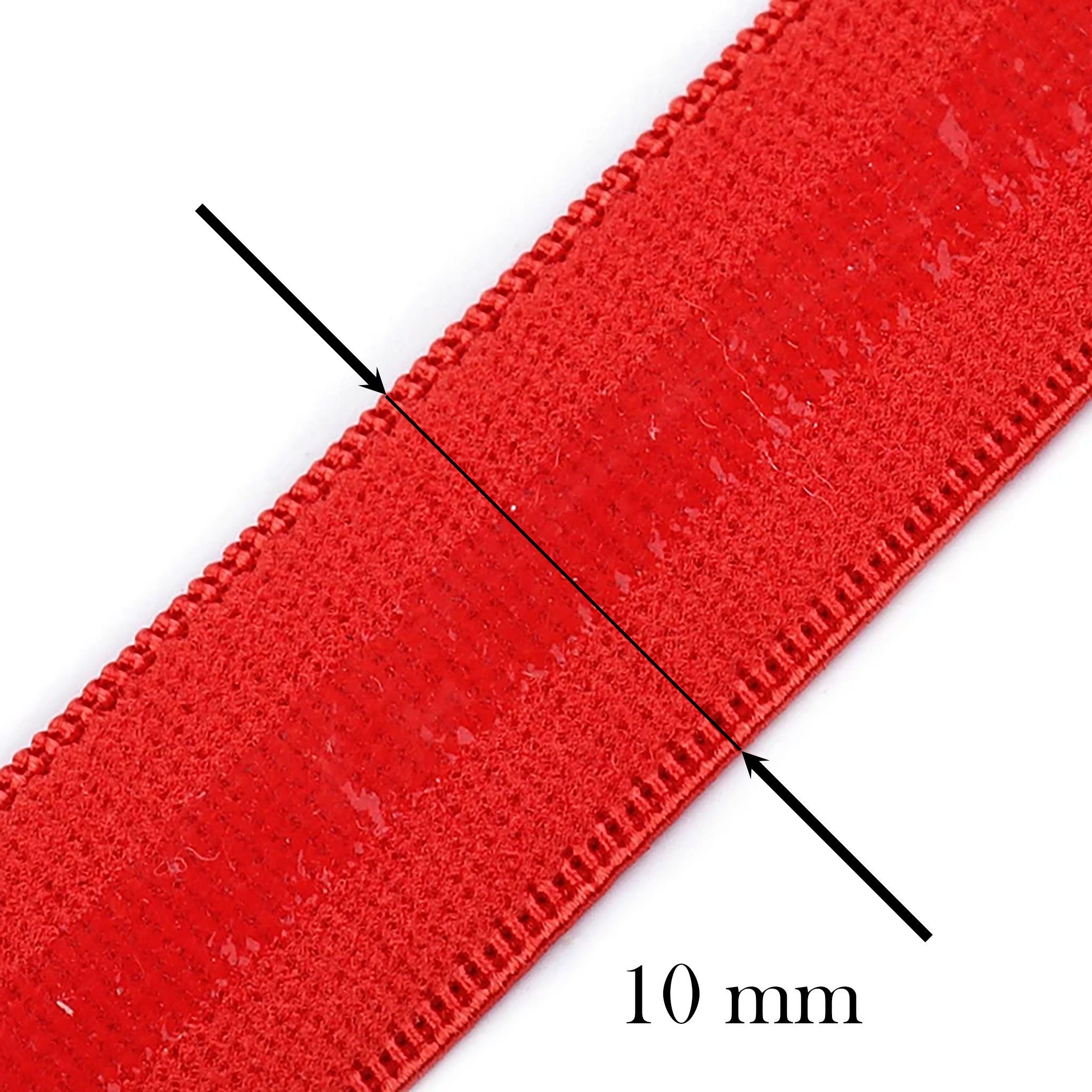 maDDma Gummiband Gummilitze mit Silikonstreifen 10mx10mm Gummiband elastisch rutschfest, weiß