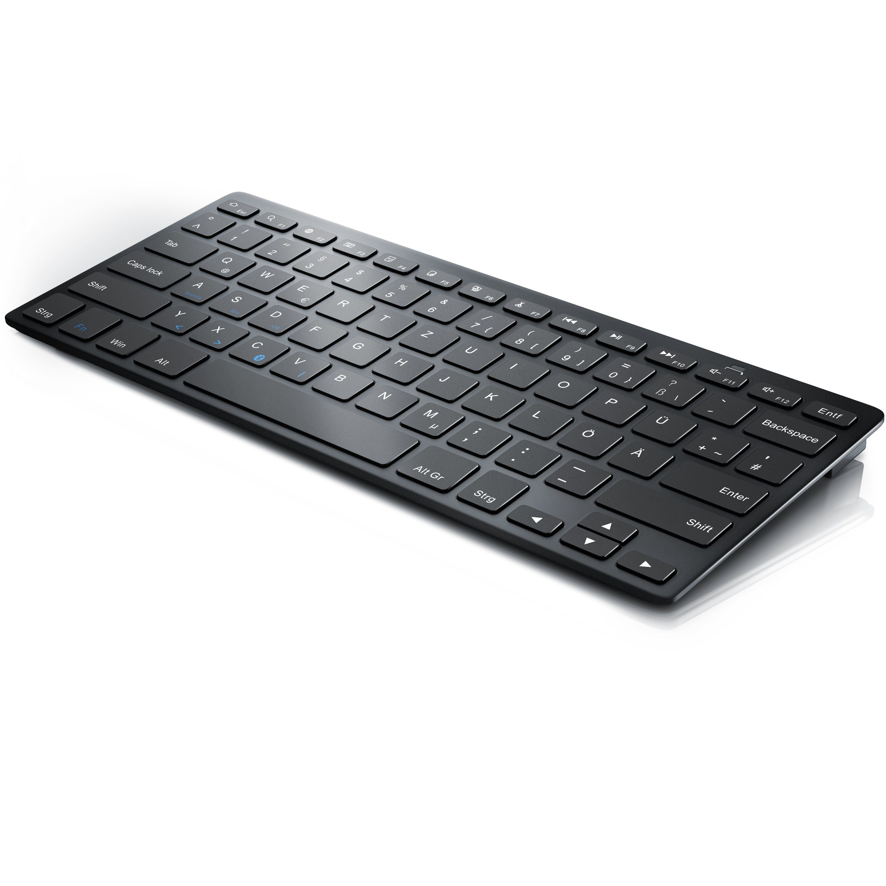 CSL Wireless-Tastatur (Bluetooth Keyboard, Ultra dünnes Design, ergonomisch & trageleicht)