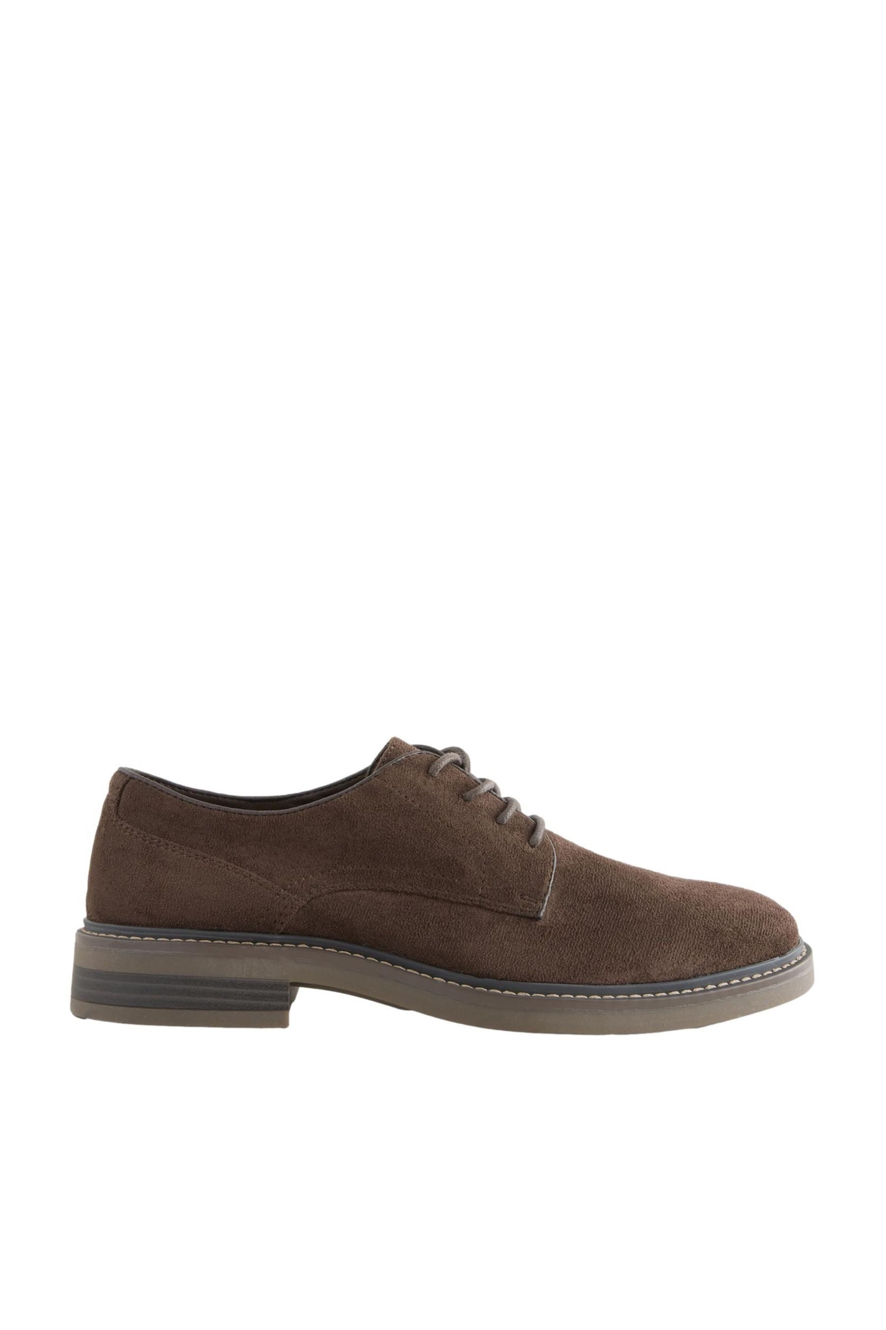 Derby-Schuhe aus Velourskunstleder Schnürschuh