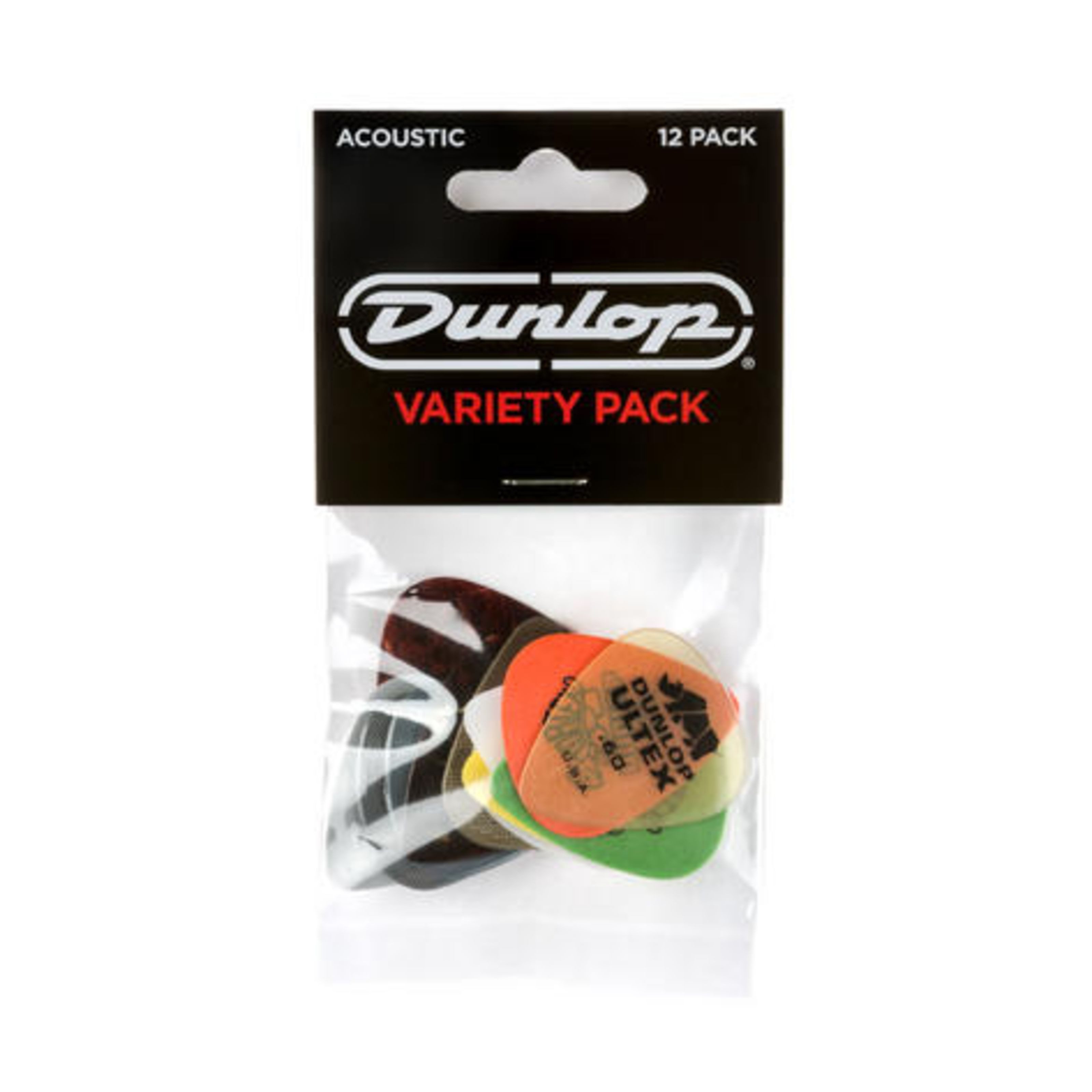 Dunlop Plektrum, PVP112 Acoustic Pick Variety Pack - Plektren Set