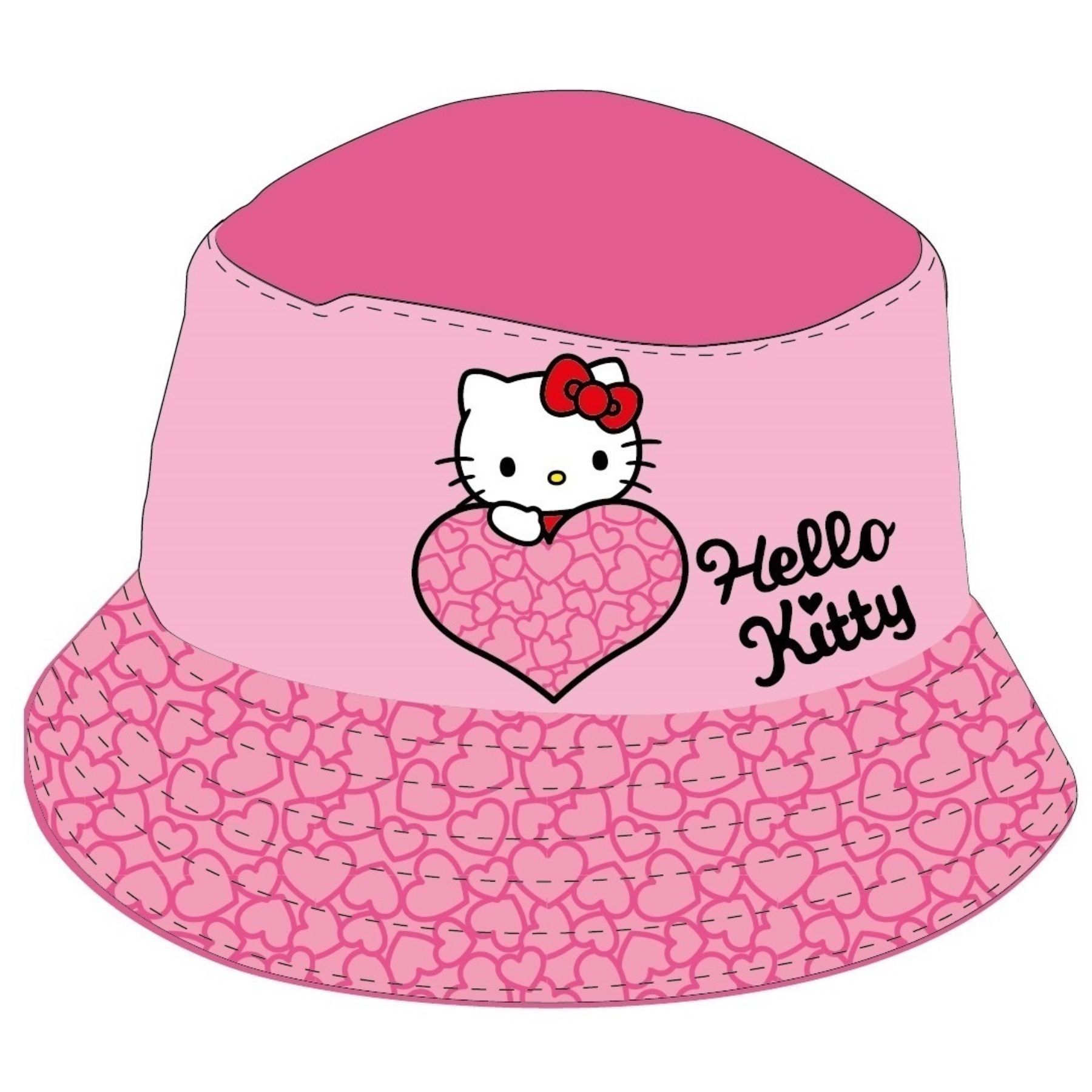 Hello Kitty Fischerhut Sonnenhut für Kinder UV-Schutz Fischerhut & Strandhut